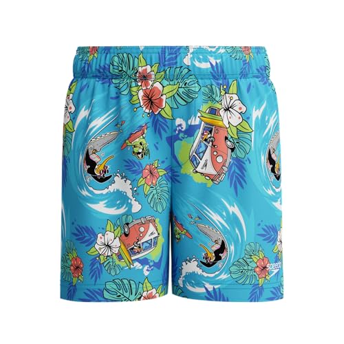 Speedo Boys Learn to Swim 11" Watershort | Swimming Trunks | Quick Dry | Comfort Stretch Fabric, Picton Blue, 5-6
