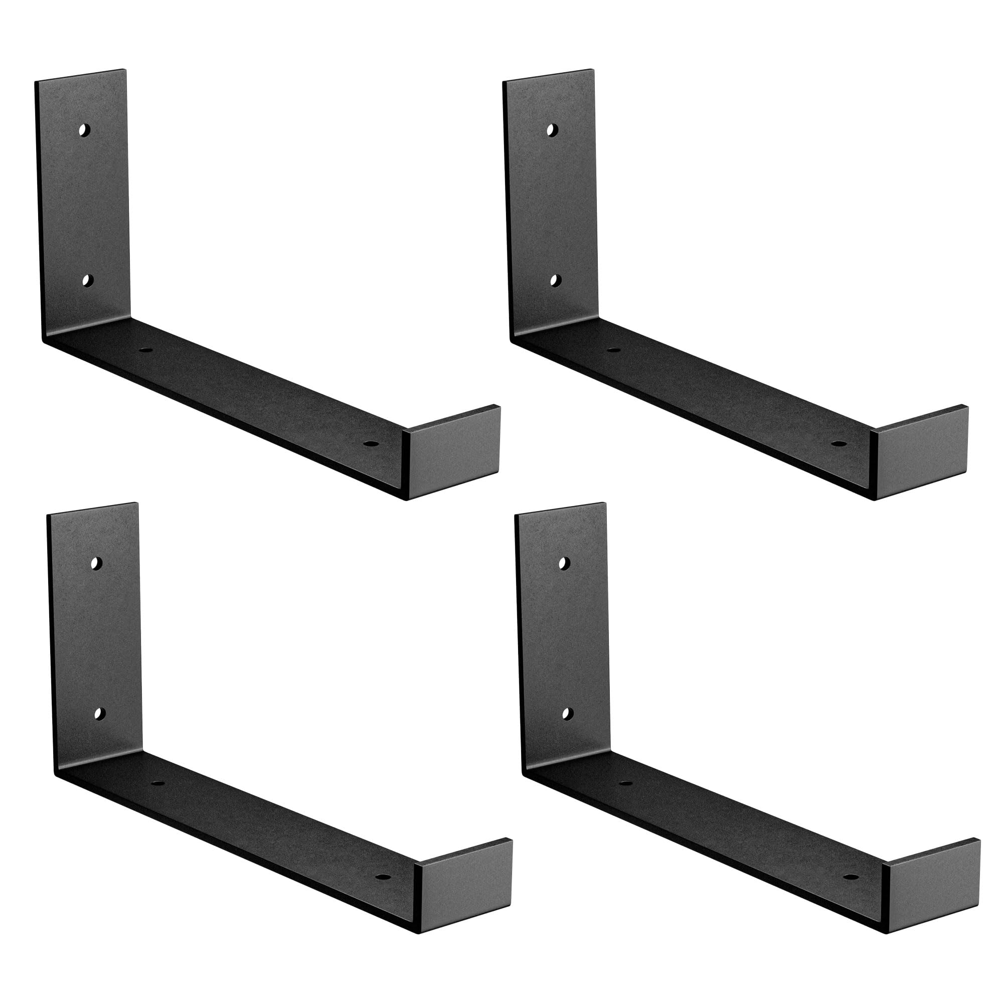 Amig Mod. 3004 Shelf Bracket, Black/White, 103 x 211 x 40 mm