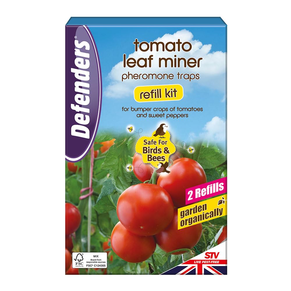 Defenders Tomato Leaf Miner Pheromone Trap Refill Kit – Twinpack For Bumper Crops of Tomatoes and Sweet Peppers