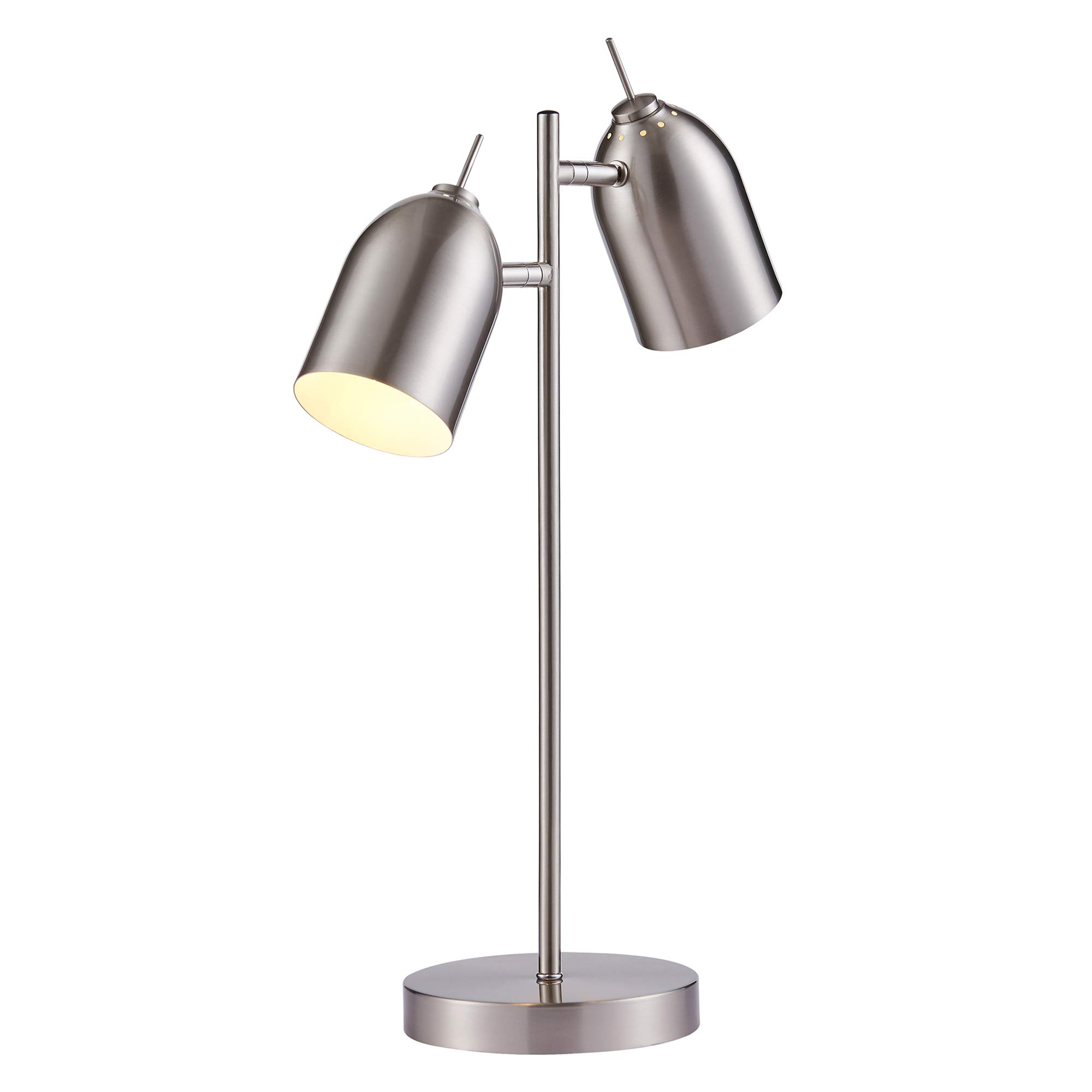 VERSANORA Teamson Home Mason Table Lamp with Chrome Shade VN-L00063NB-UK