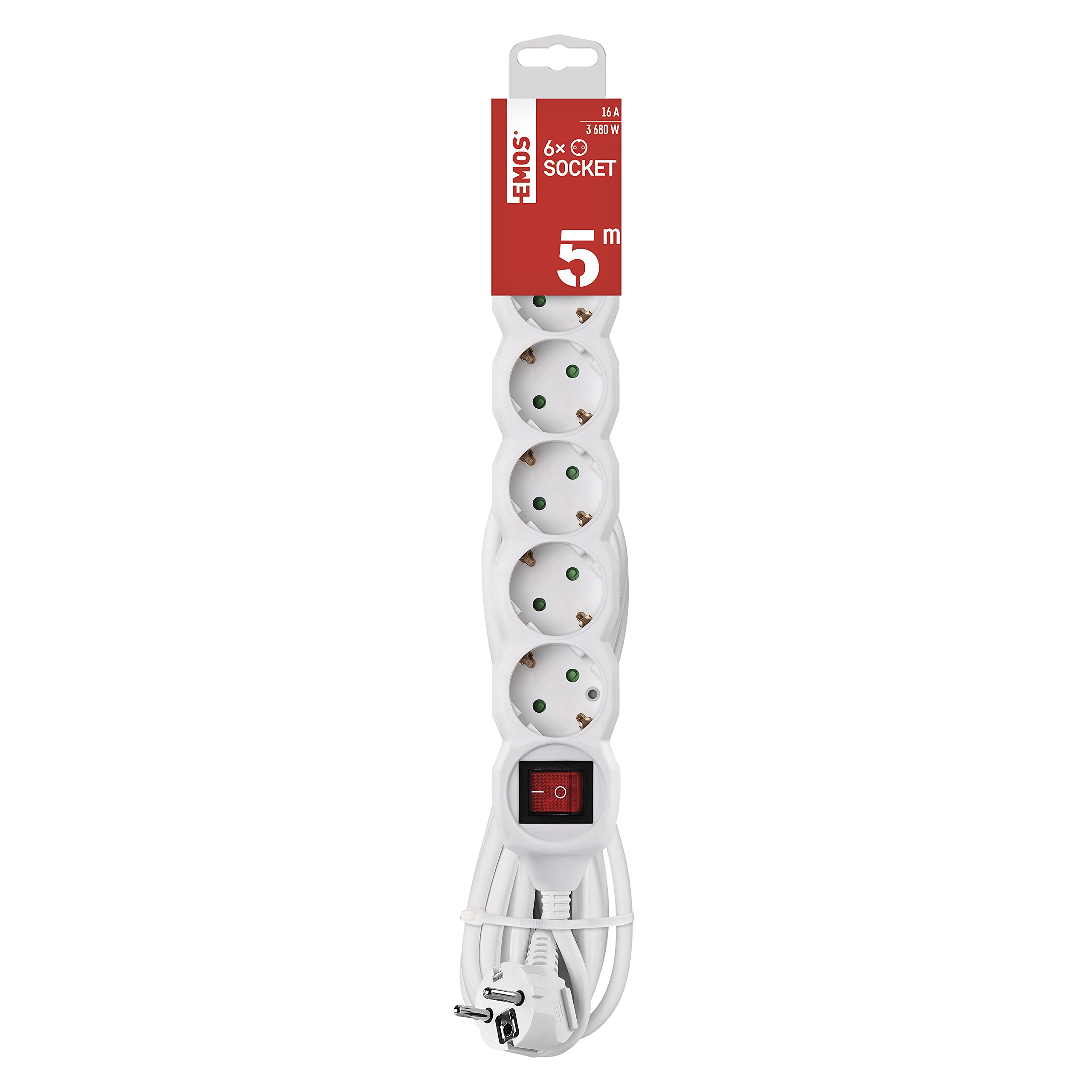 EMOS Power strip 6 5 m 5 m.