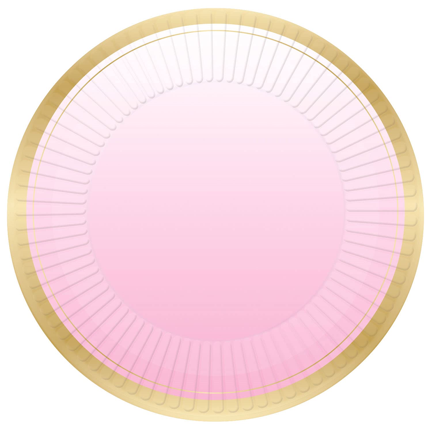 Amscan 9911404 1St Birthday Pink Met Plates 23Cm