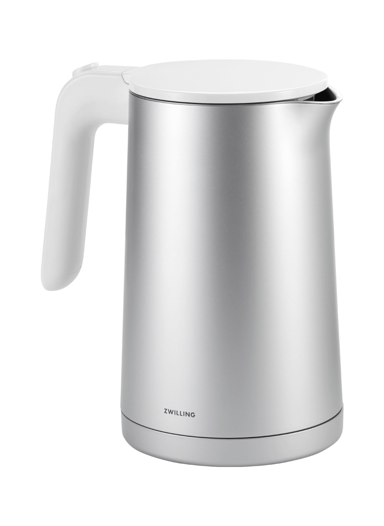ZWILLING ENFINIGY kettle with stainless steel lime filter & overheating protection, wireless, 1850 watts, 1.0 liter, silver