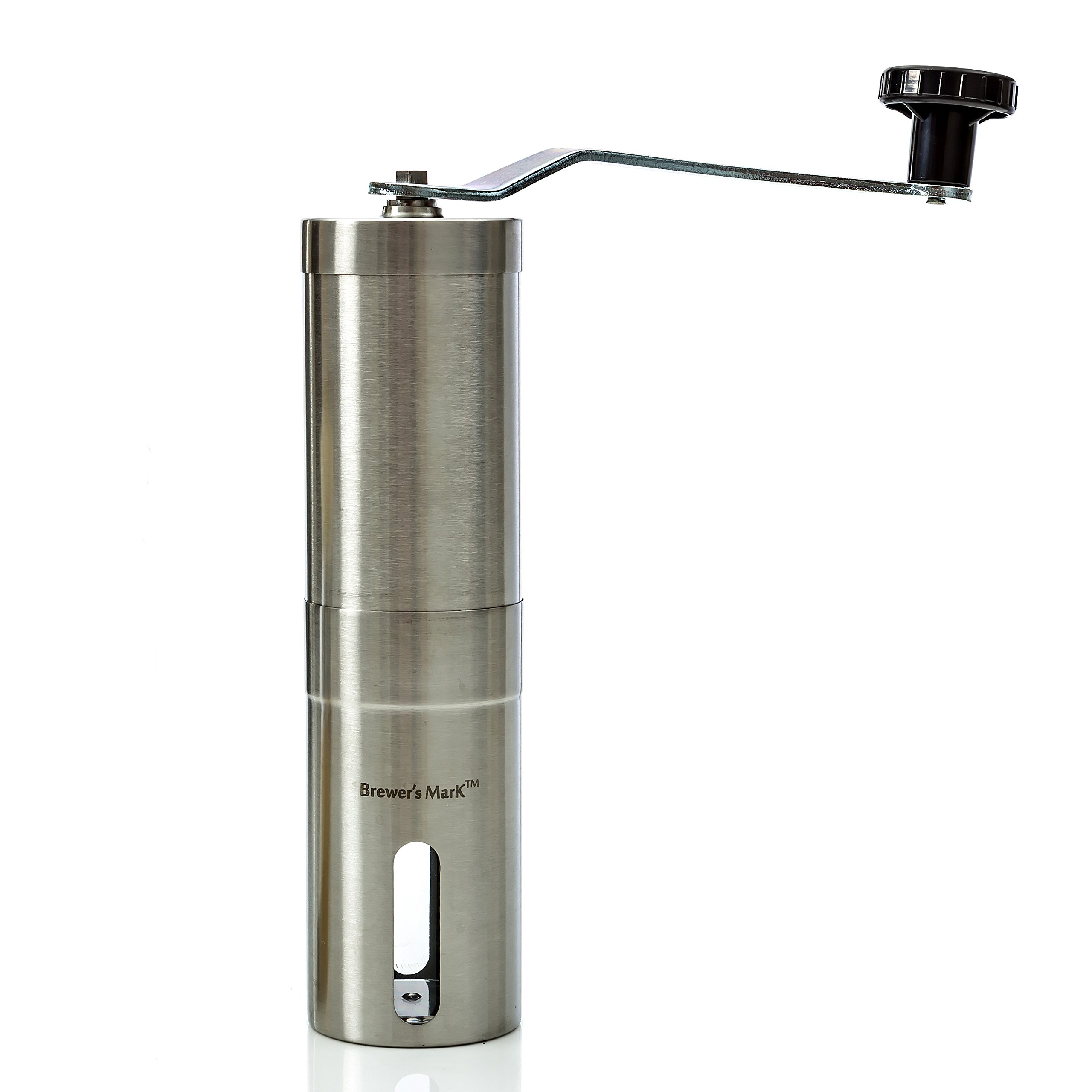 Brewer's Mark Burr Manual Coffee Grinder for Richer Aroma and Flavor than Electric Coffee Bean Mills
