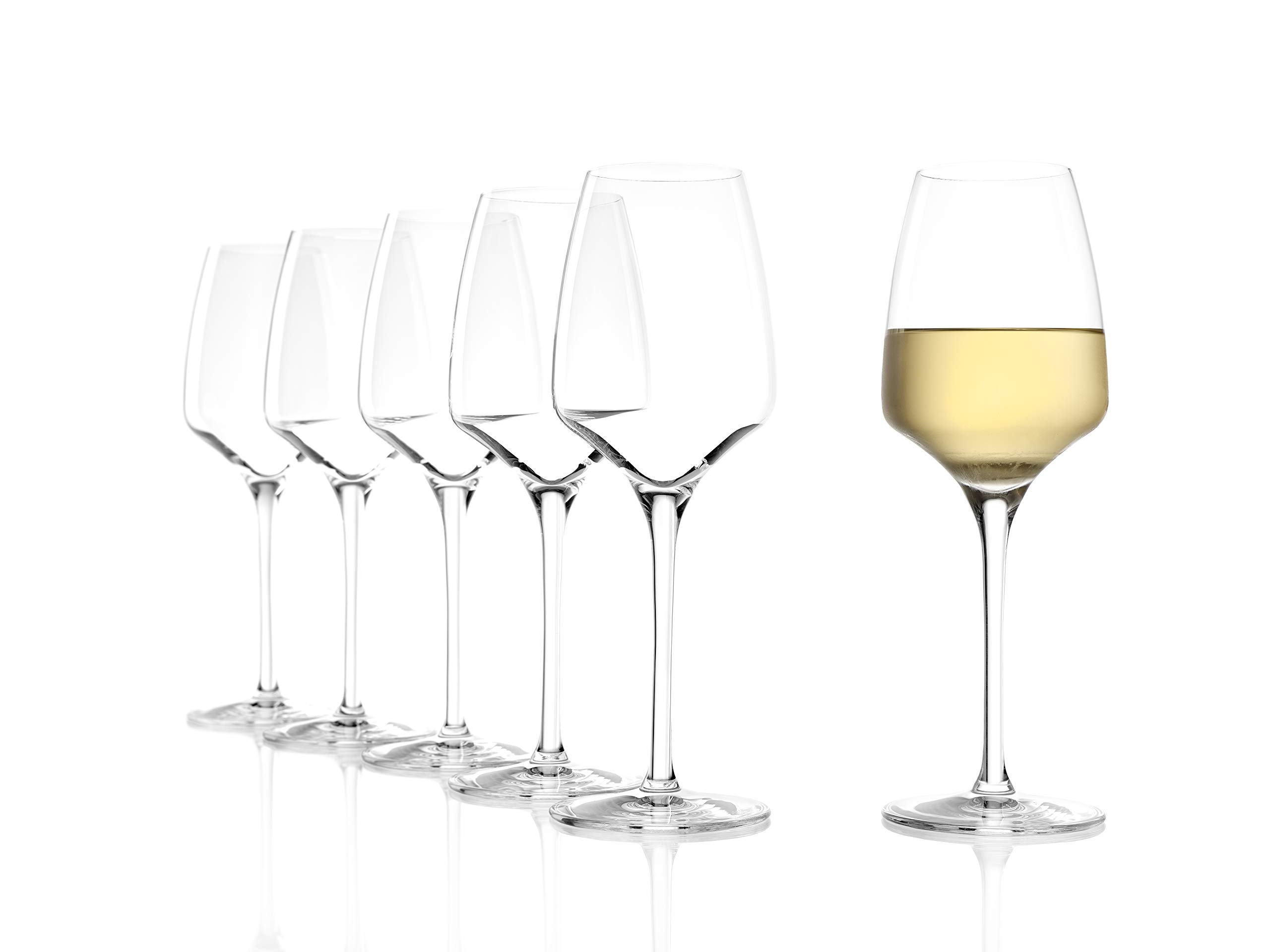 Stölzle Lausitz Experience white wine glasses, 285 ml, set of 6, dishwasher-safe, lead free crystal