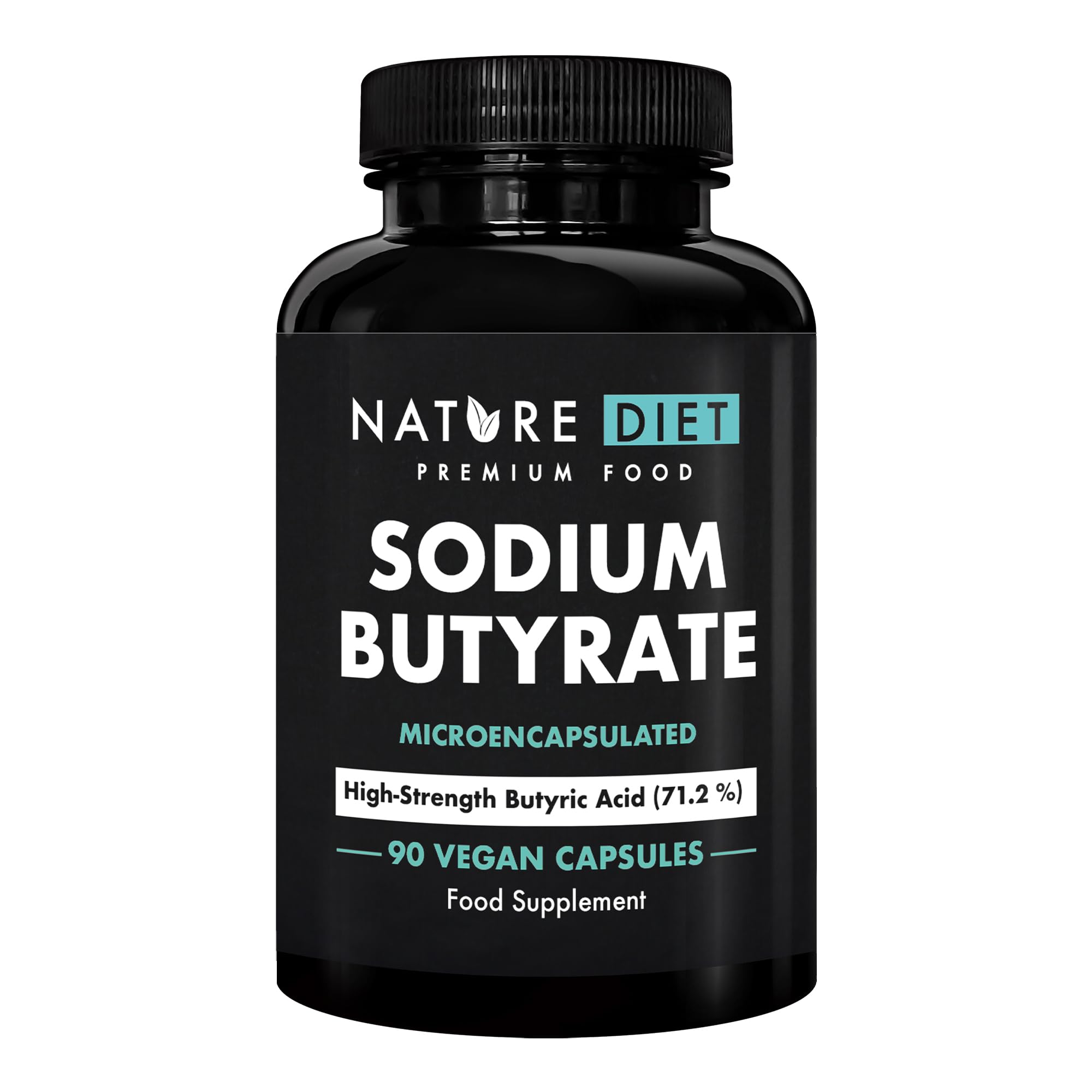 Sodium Butyrate | High Strength | 720 mg per Serving | Supports Gut & Digestive Balance | 90 Capsules | 45-Day Supply | by Nature Diet
