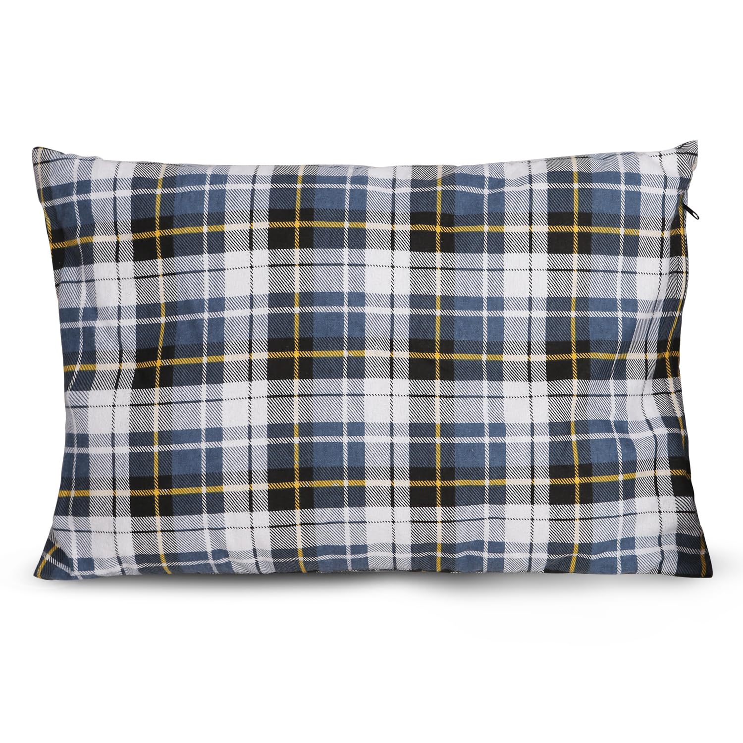 REDCAMP Small Camping Pillow Lightweight and Compressible, Flannel Travel Pillow with Removable Pillow Cover