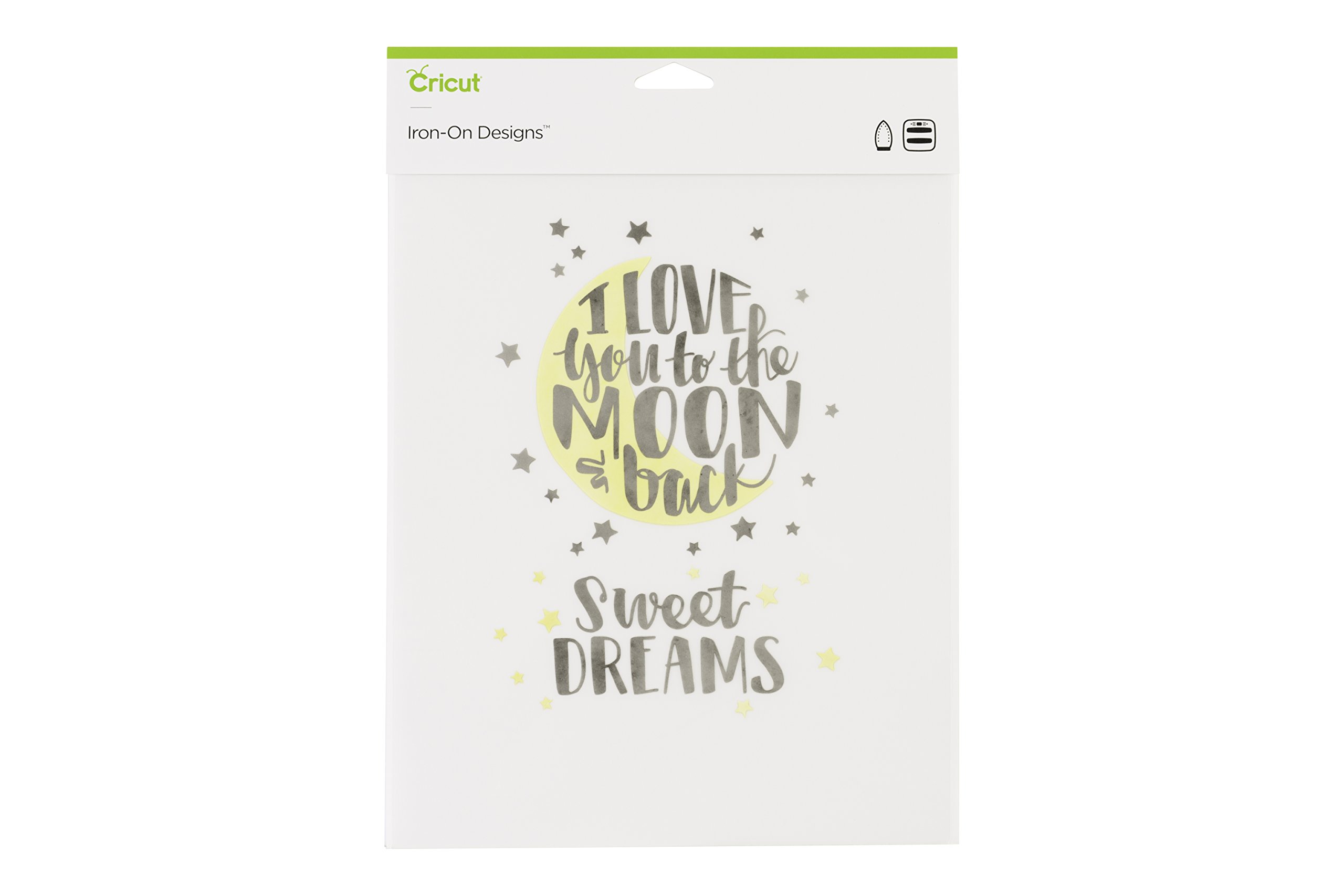 Cricut Iron (Moon & Back) Small Ready-to-Apply Design, Multi, One Size