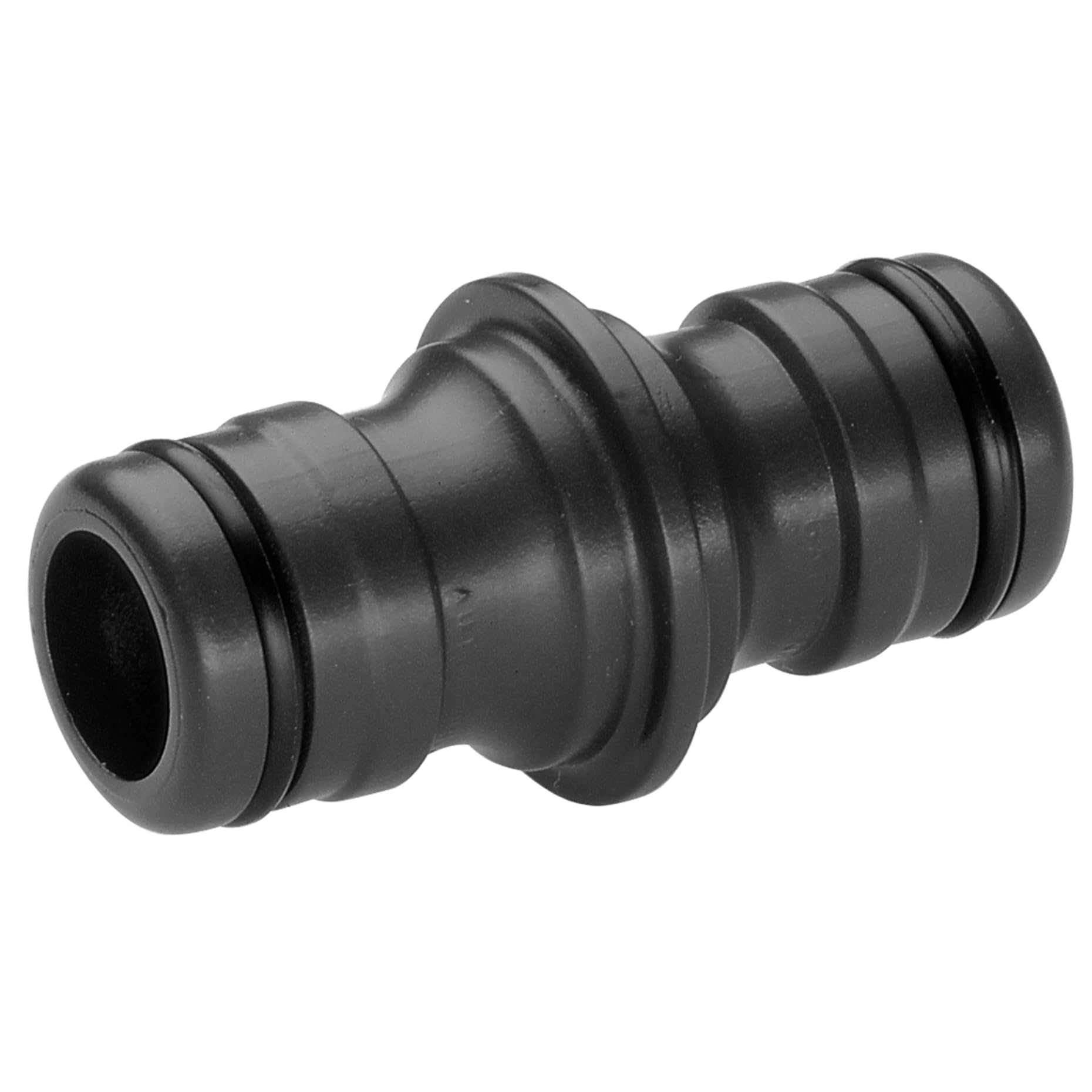 Gardena Profi-System nipple for connecting or extending hoses, suitable for higher flow rates, 3/4” inlet and outlet (2831-20), coupling, XL, Black
