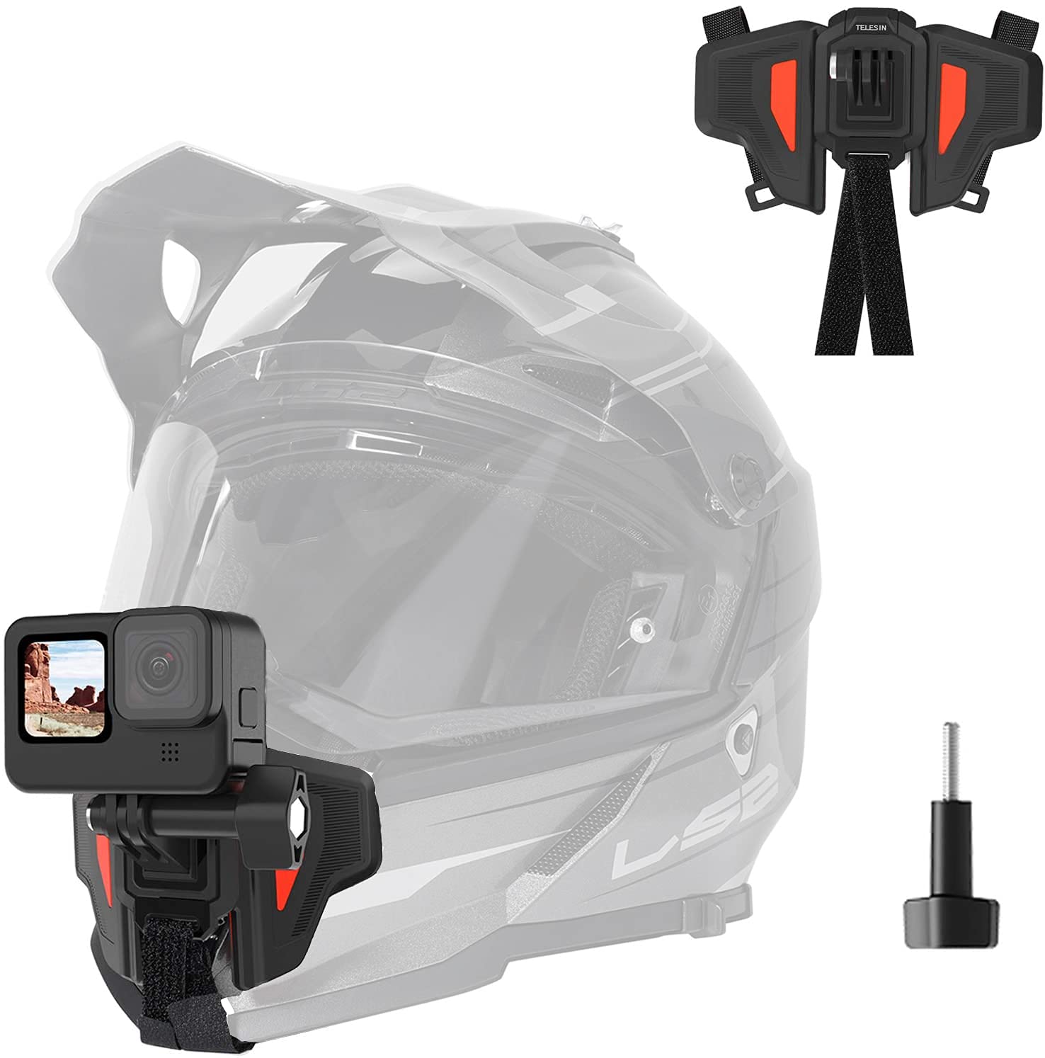 TELESIN GP-HBM-MT2 accessoire de caméra sportive d'action Sur objectif
