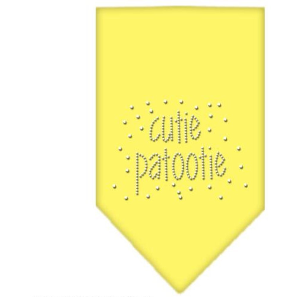 Mirage Cutie Patootie Rhinestone Dog Bandana, Large, Yellow