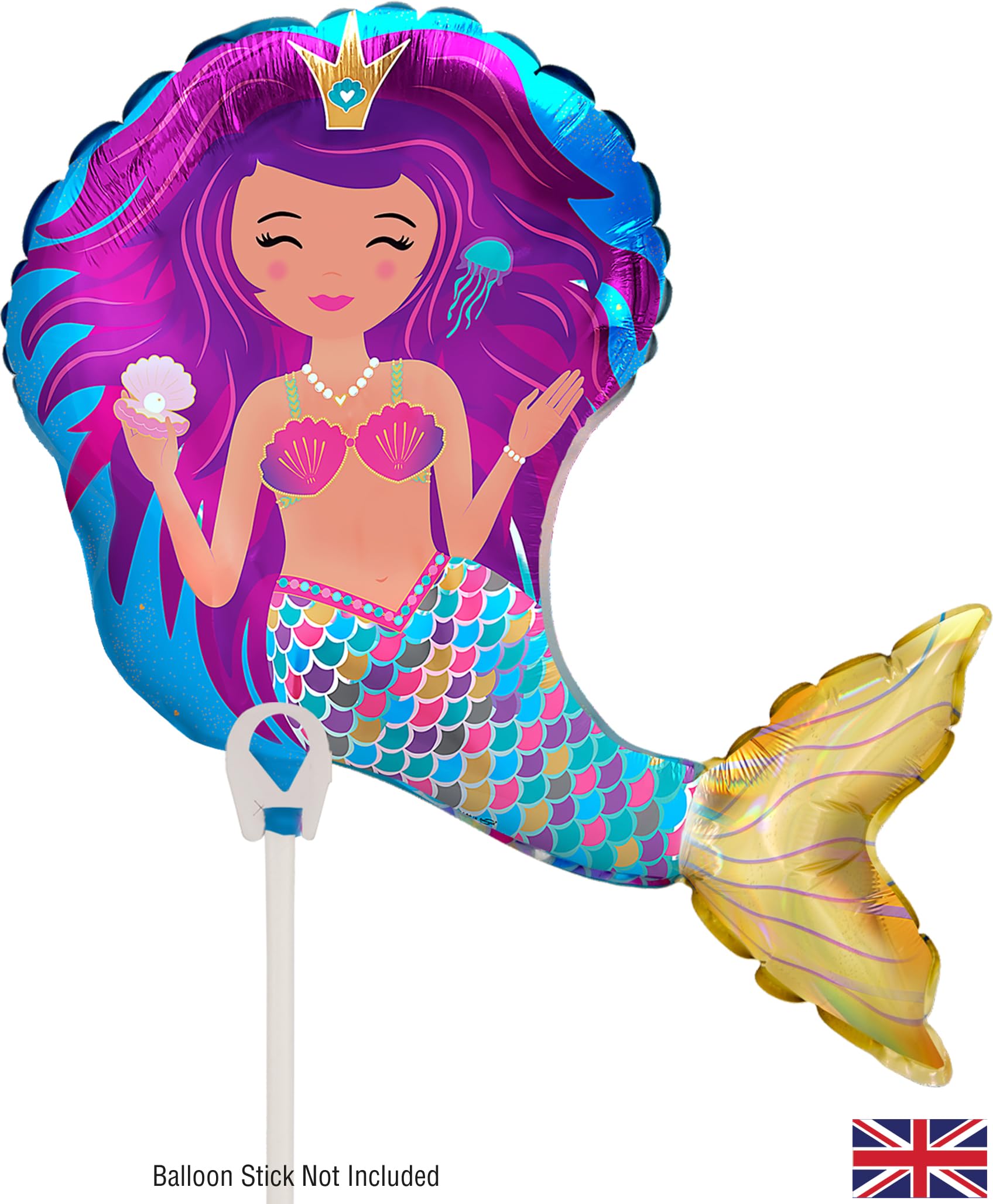 Oaktree Mini Shape 16" Iridescent Mermaid (For Air) Packaged