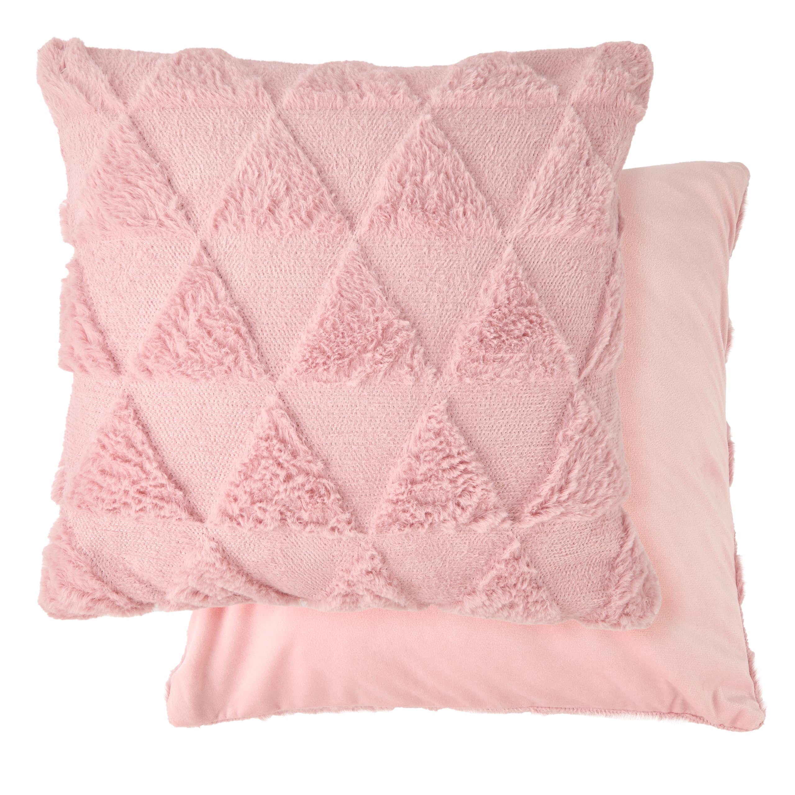 Emma Barclay Nyla Soft Touch Geometric Tufted Cushion Cover (Blush pink)
