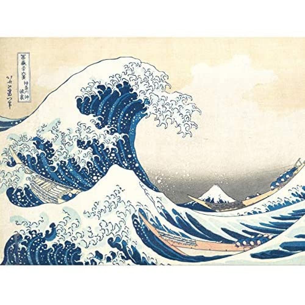 Wee Blue Coo Hokusai Great Wave off Kanagawa Unframed Wall Art Print Poster Home Decor Premium
