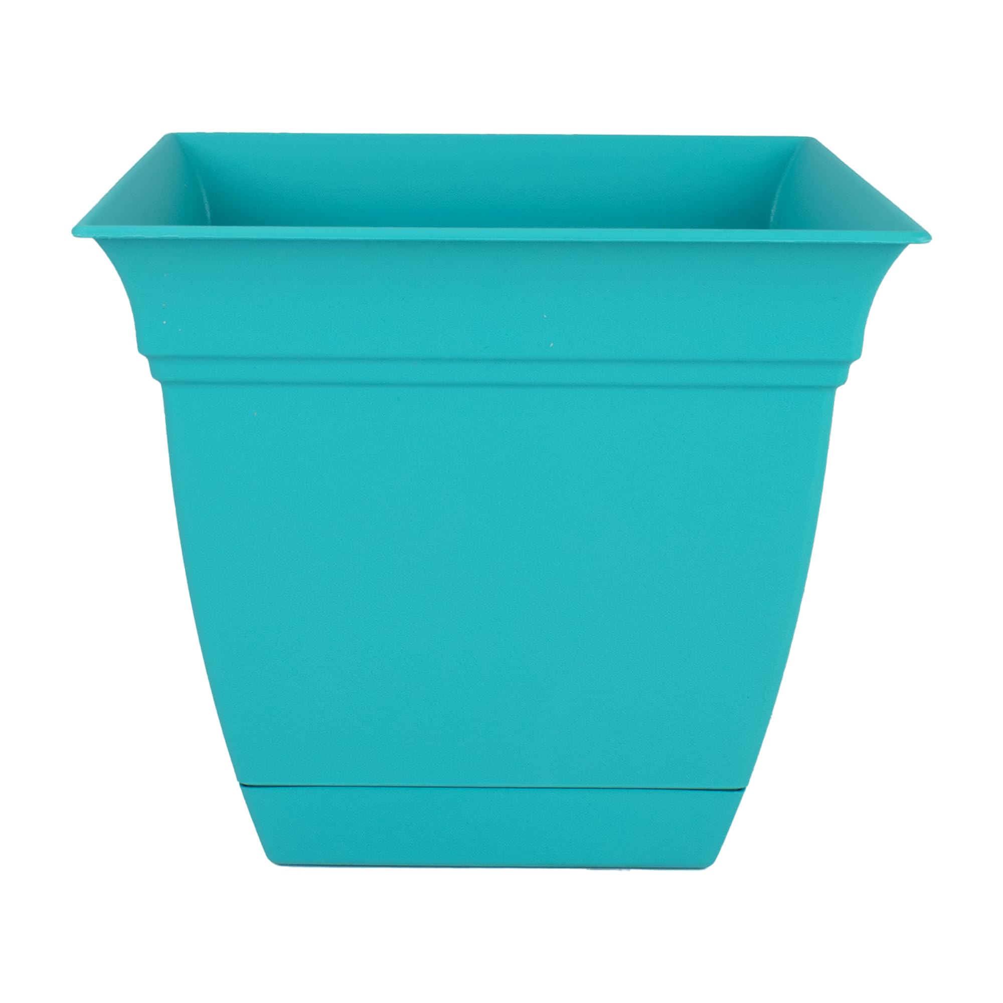 The HC Companies planters, Teal, 10"