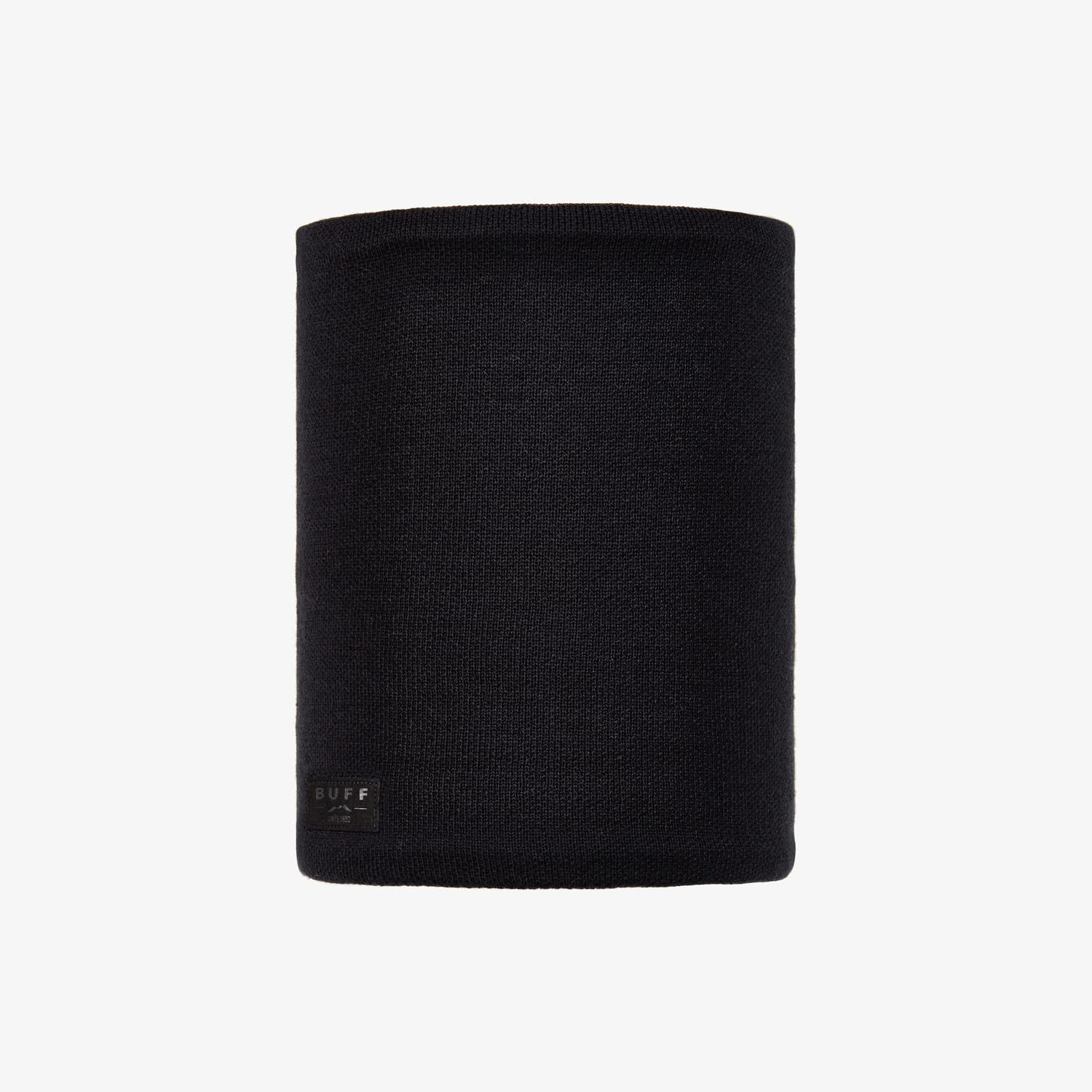 Buff Men Neo Black Knitted & Polar Fleece Neckwarmer - Black, Adult