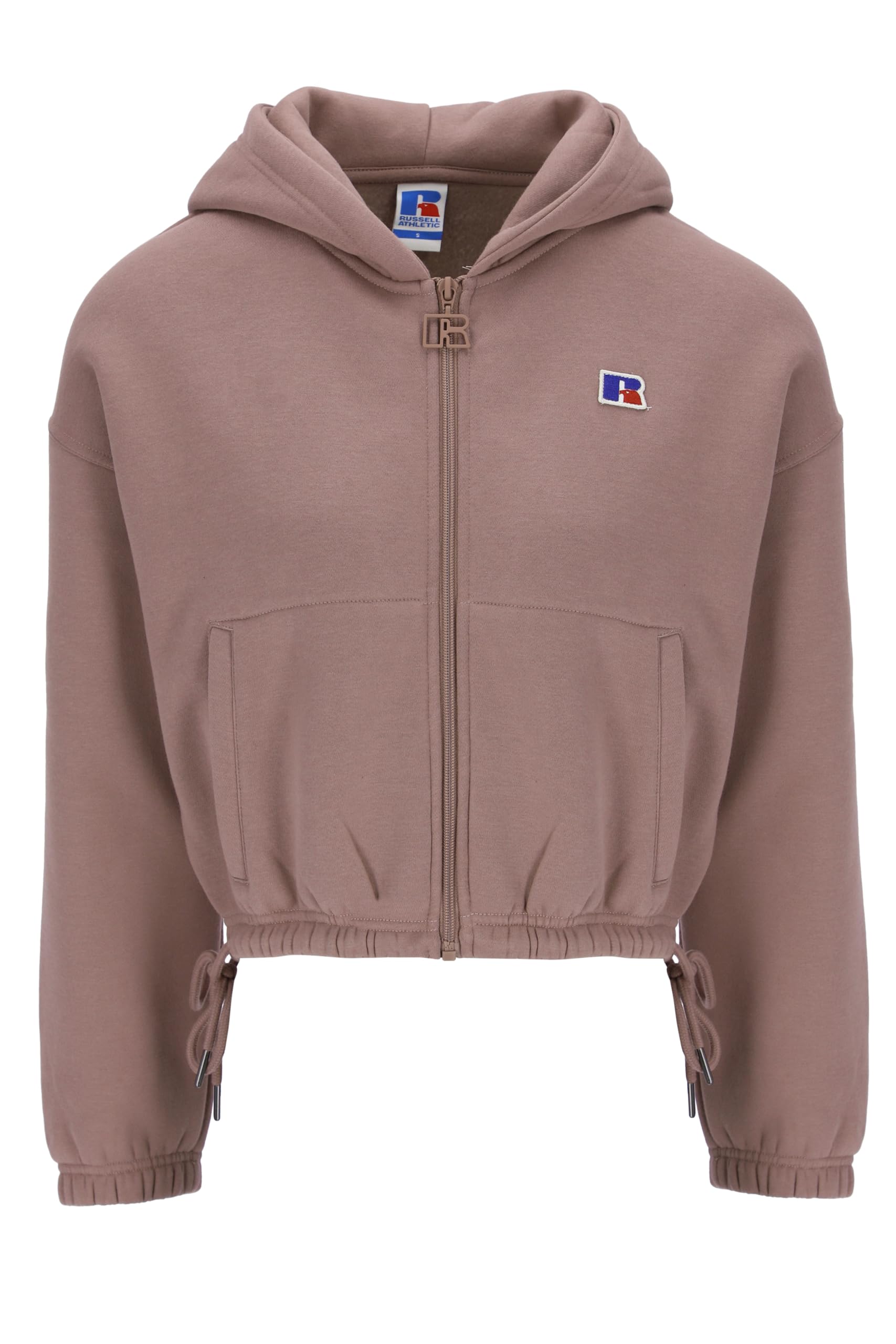 Russell Athletic Womens Zip Through Hoody Jacket Nuring Tunic, Antler, XL EU