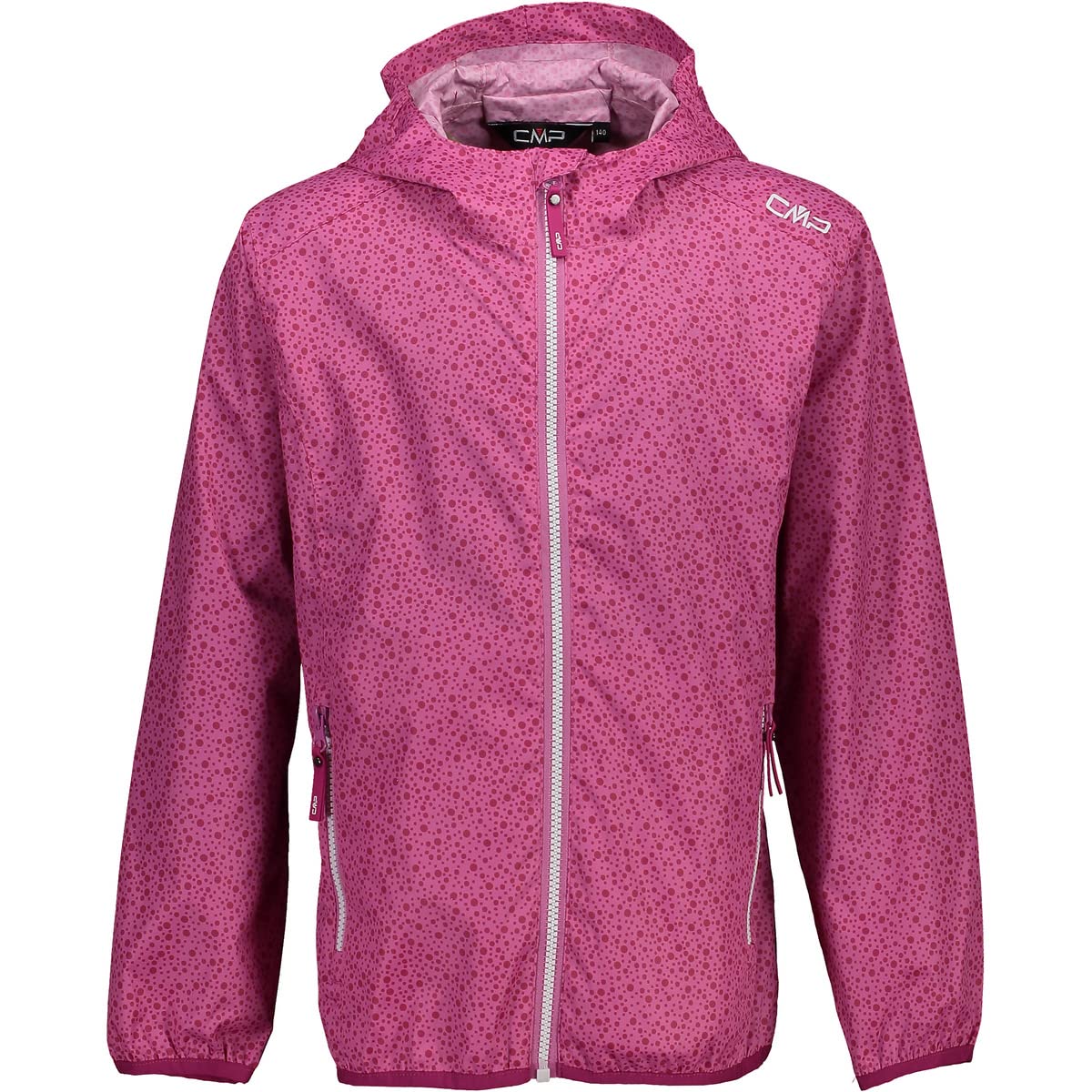 CMP - Kid G Jacket Rain Fix Hood, Mauve, 152