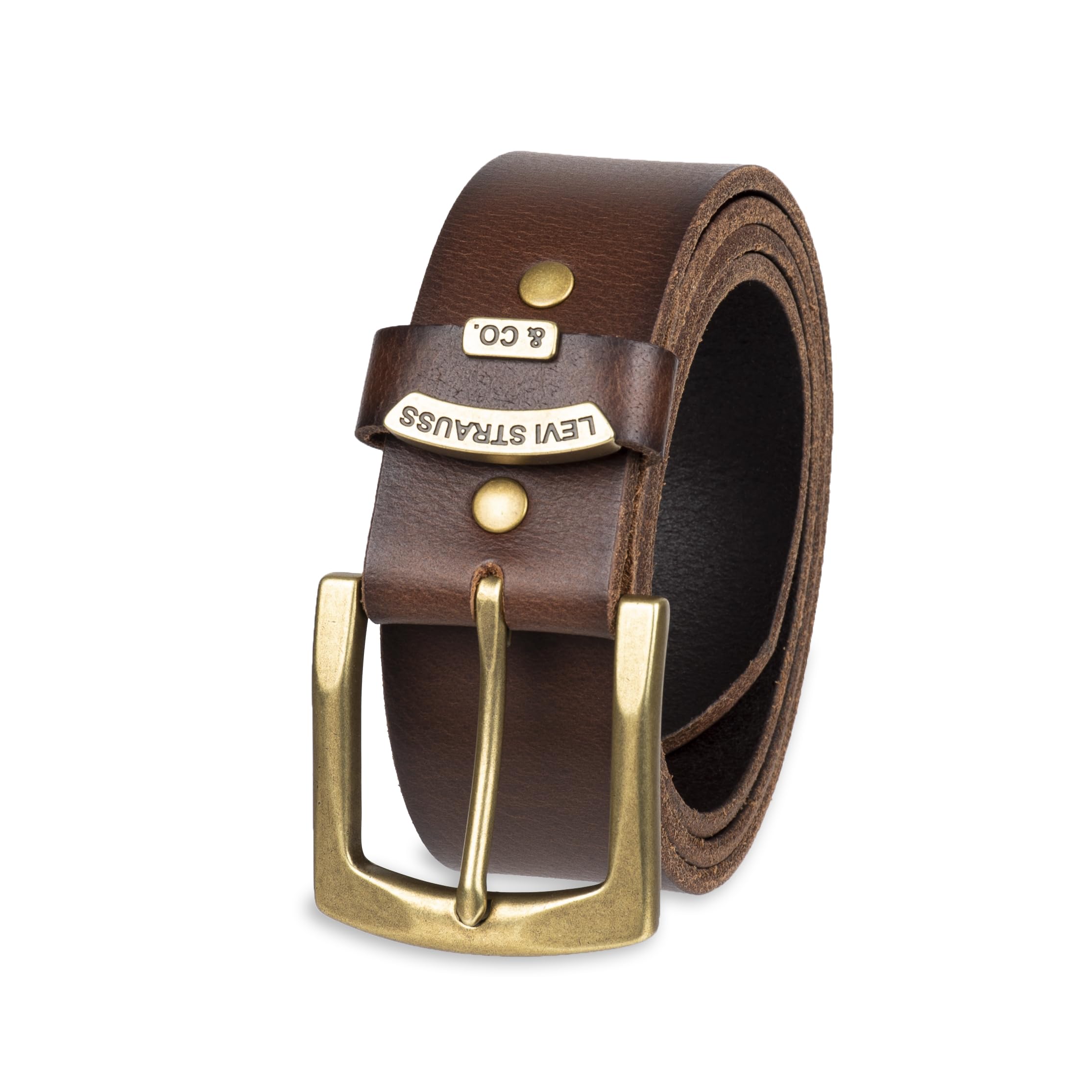 Levi's mens Casual Leather Belt, Brown, X-Large (42-44)