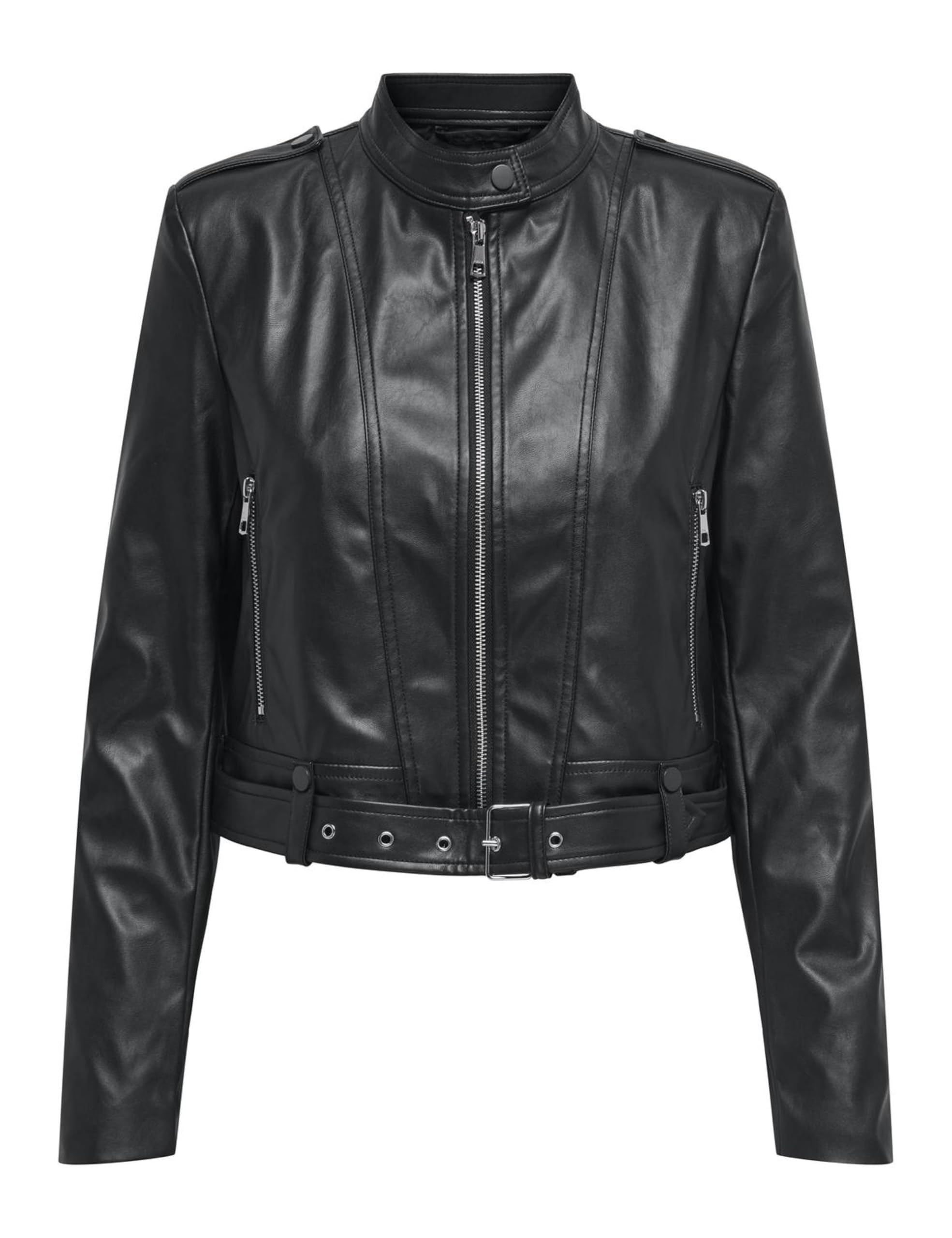 ONLY Women's Onlsadie Faux Leather Jacket CC OTW, Black, x_l