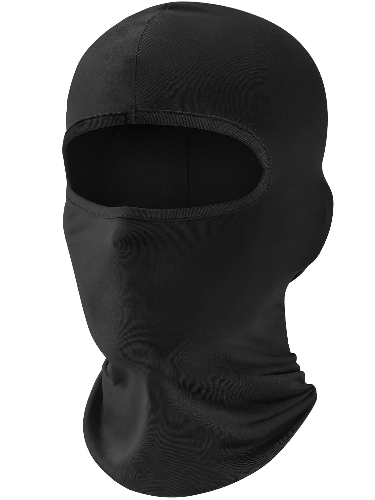 fuinloth Balaclava Ski Face Mask, Motorcycle Cycling Neck Warmer for Helmet, UV Protector Scarf for Men/Women Black