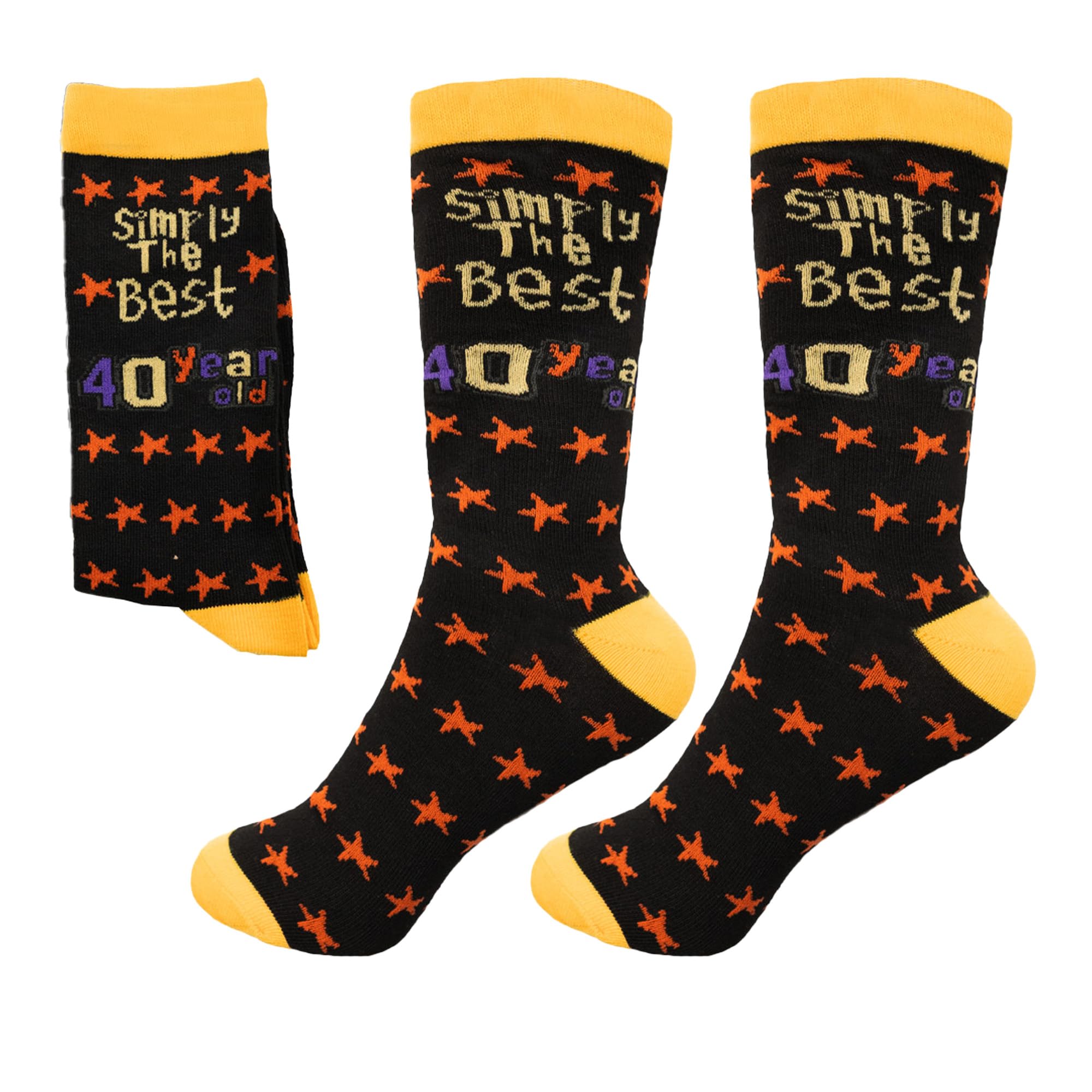 SHATCHI Simply The Best 40 Year Old Gift Novelty Socks for 40th Birthday Keepsake Gift Unisex For Her Him