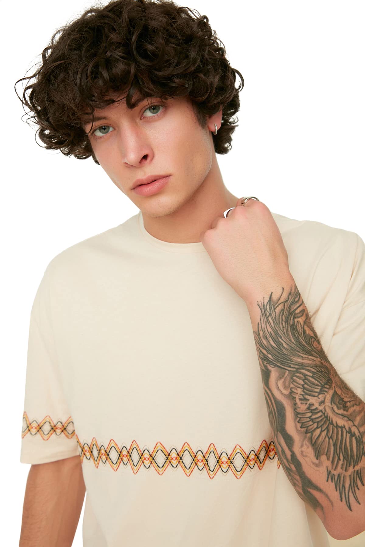 Trendyol Boy Young Oversize Basic Crew Neck Knitting T-Shirt Black