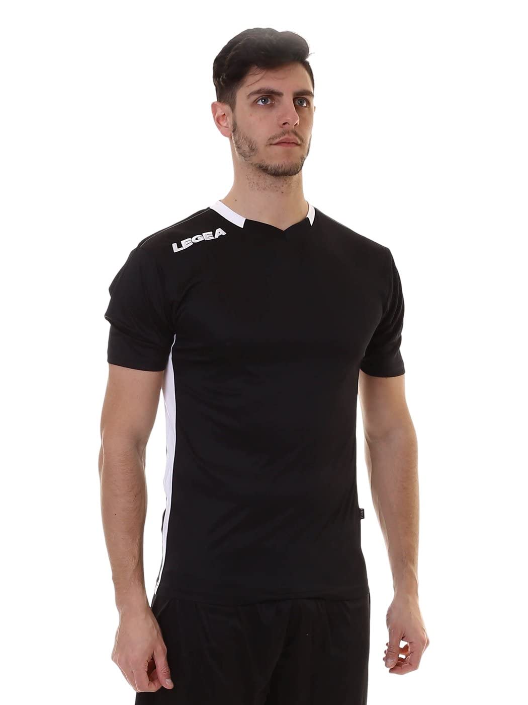 LEGEA Monaco Unisex Adult T-Shirt Black/White