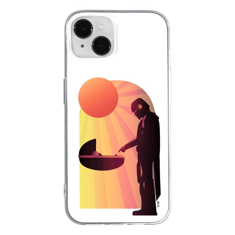 ERT GROUP mobile phone case for Iphone 14 original and officially Licensed Star Wars pattern Baby Yoda 031 optimally adapted to the shape of the mobile phone, case made of TPU