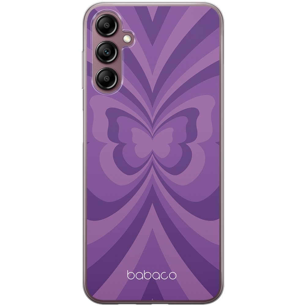 Babaco ERT GROUP mobile phone case for Samsung A14 4G/5G original and officially Licensed pattern Butterflies 001 optimally adapted to the shape of the mobile phone, case made of TPU
