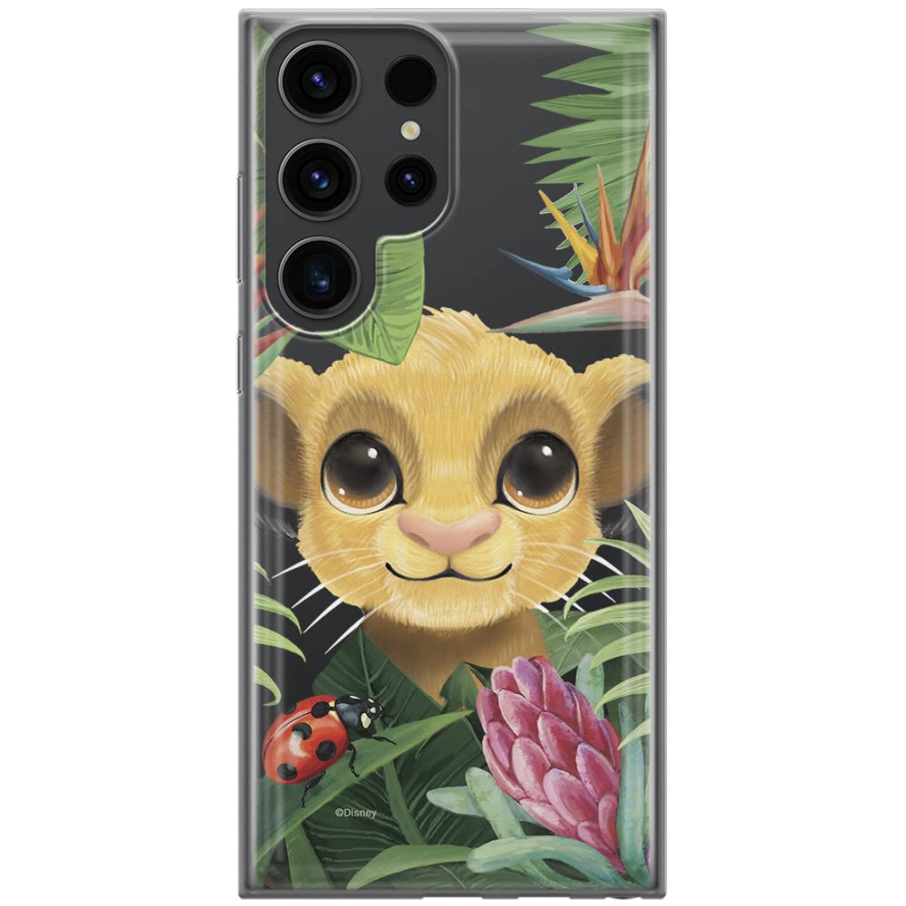ERT GROUP mobile phone case for Samsung S23 ULTRA original and officially Licensed Disney pattern Simba & Friends 002 optimally adapted to the shape of the mobile phone, partially transparent
