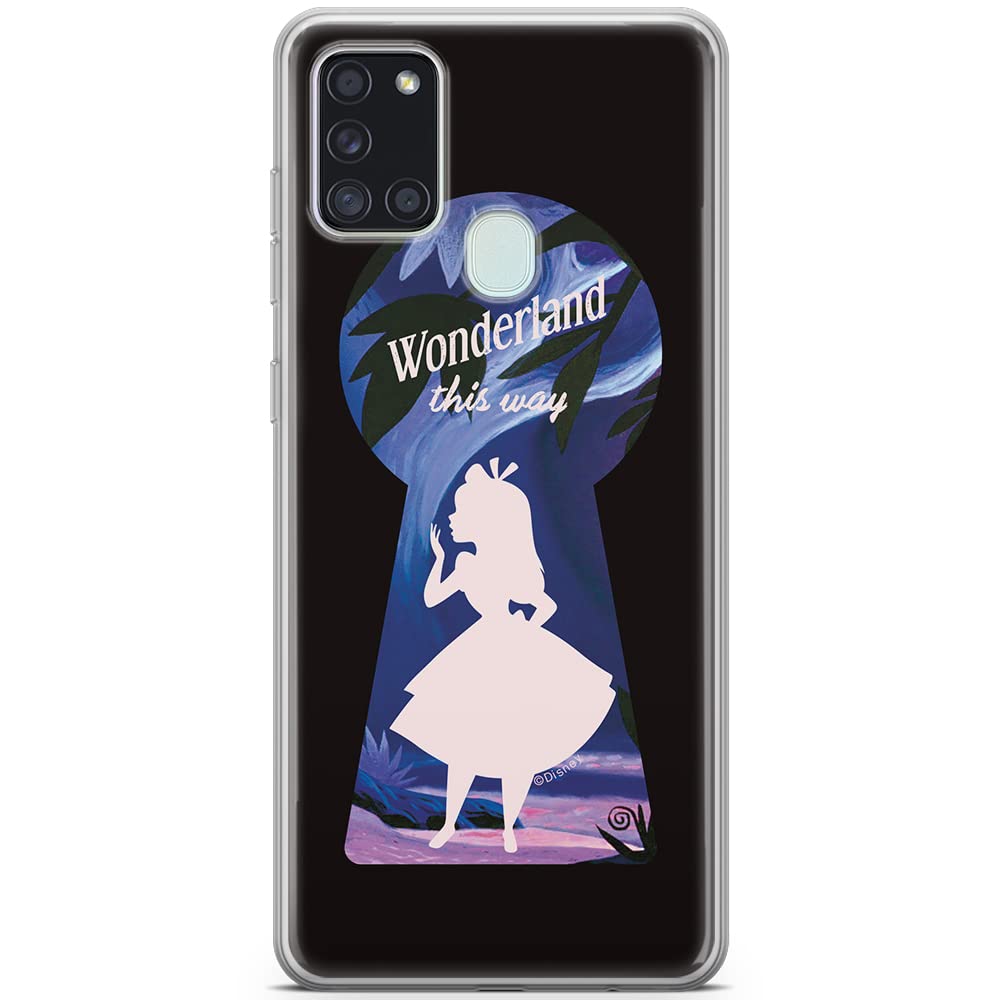 ERT GROUP mobile phone case for Samsung A21s original and officially Licensed Disney pattern Alice 007 optimally adapted to the shape of the mobile phone, case made of TPU