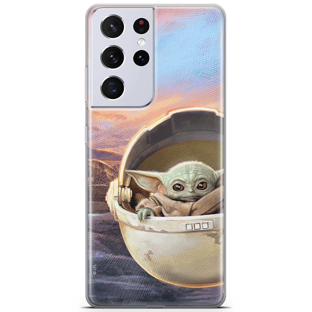 ERT GROUP mobile phone case for Samsung S21 ULTRA original and officially Licensed Star Wars pattern Baby Yoda 005 optimally adapted to the shape of the mobile phone, case made of TPU