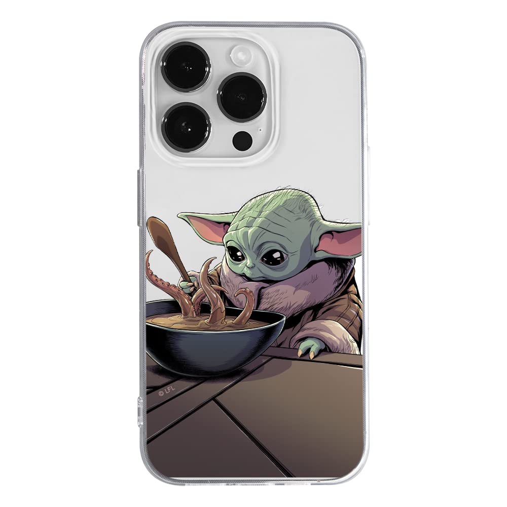 ERT GROUP mobile phone case for Apple Iphone 14 PRO MAX original and officially Licensed Star Wars pattern Baby Yoda 027 optimally adapted to the shape of the mobile phone, partially transparent