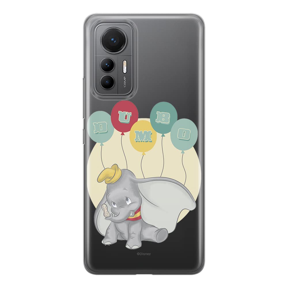 ERT GROUP mobile phone case for Xiaomi MI 12 LITE original and officially Licensed Disney pattern Dumbo 003 optimally adapted to the shape of the mobile phone, partially transparent