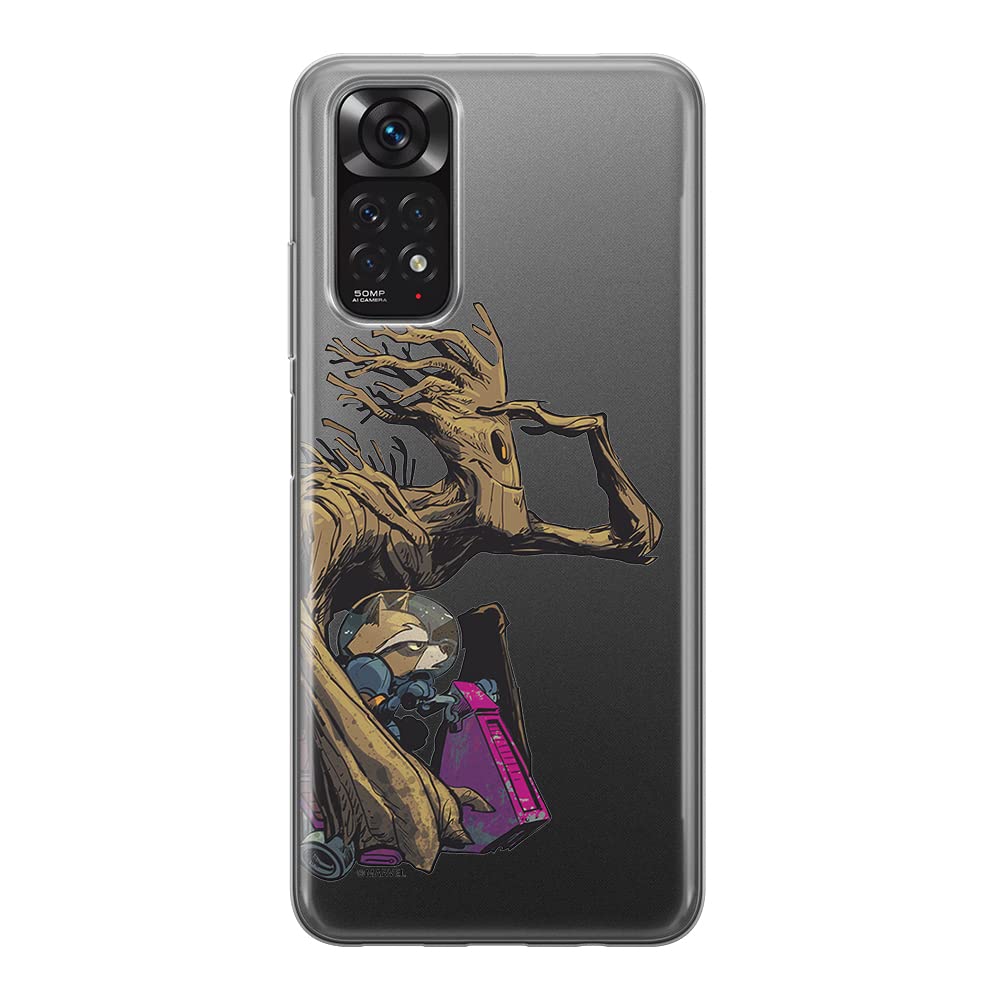 ERT GROUP mobile phone case for Xiaomi REDMI NOTE 11S 4G / REDMI NOTE 11 4G original and officially Licensed Marvel pattern Guardians of the Galaxy 003, partially transparent