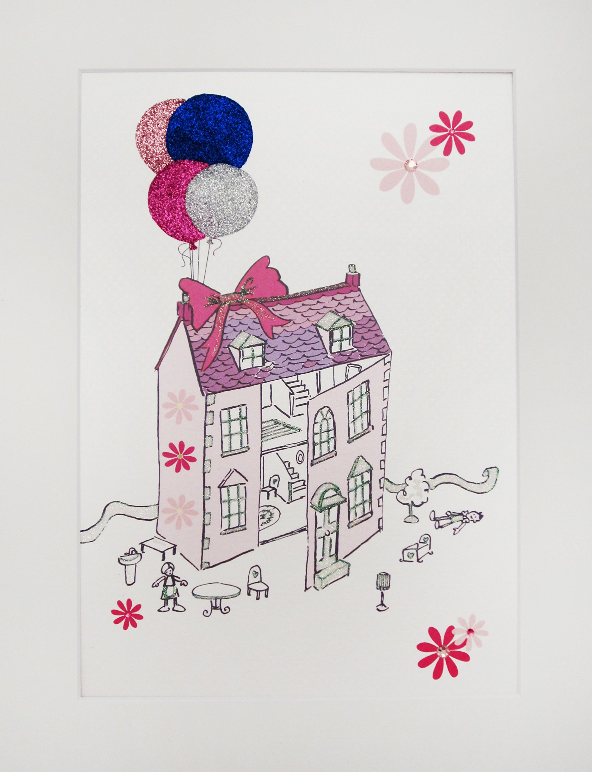WHITE COTTON CARDS Baby & Kids Dolls House, Print, Wall Art (Code PIC15)