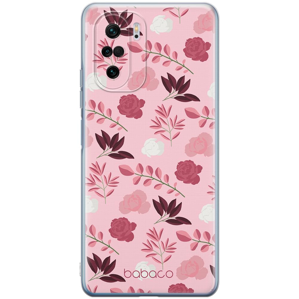 Babaco ERT GROUP mobile phone case for Xiaomi MI 11i/ REDMI K40/K40 PRO/POCO F3/ F3 PRO original and officially Licensed pattern Flowers 020 adapted to the shape of the mobile phone, case made of TPU