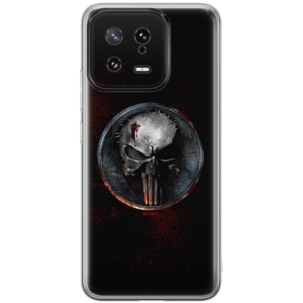 ERT GROUP mobile phone case for Xiaomi 13 original and officially Licensed Marvel pattern Punisher 004 optimally adapted to the shape of the mobile phone, case made of TPU