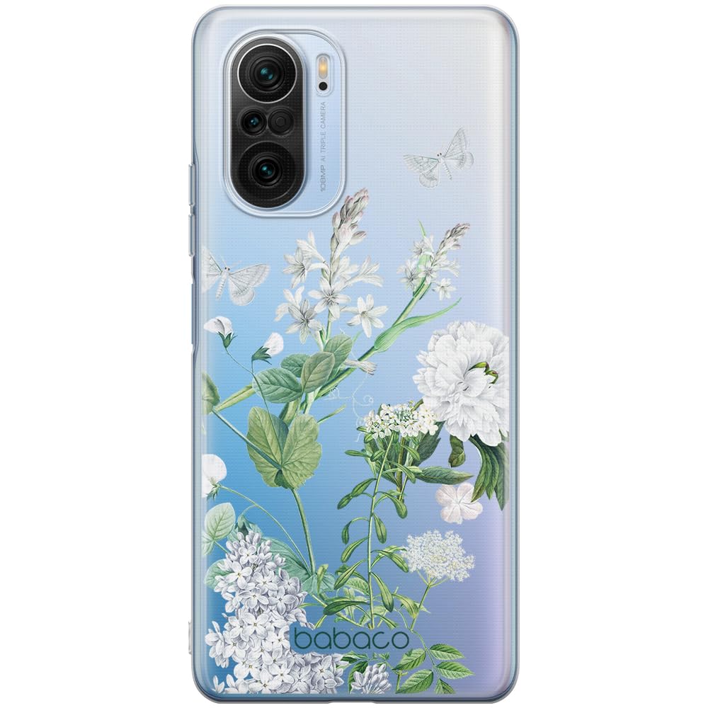 Babaco ERT GROUP mobile phone case for Xiaomi MI 11i/ REDMI K40/K40 PRO/POCO F3/ F3 PRO original and officially Licensed pattern Flowers 033, partially transparent