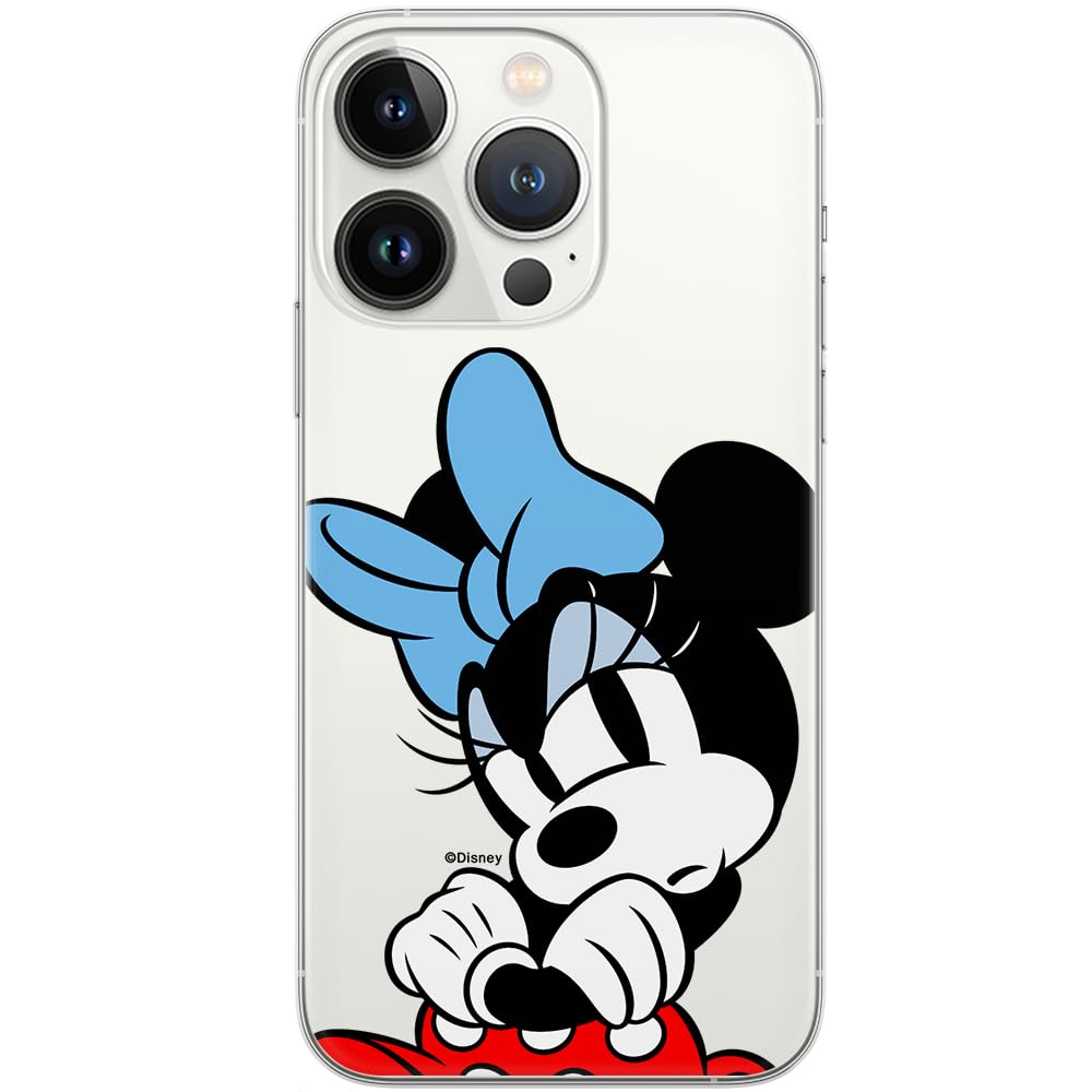 ERT GROUP mobile phone case for Iphone 13 PRO MAX original and officially Licensed Disney pattern Minnie 077 optimally adapted to the shape of the mobile phone, partially transparent