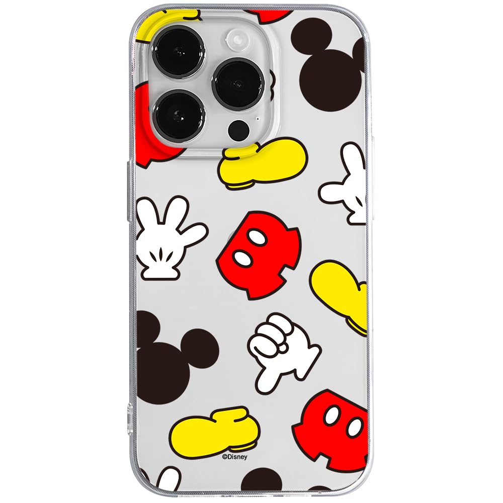 ERT GROUP mobile phone case for Iphone 14 PRO MAX original and officially Licensed Disney pattern Mickey 046 optimally adapted to the shape of the mobile phone, partially transparent