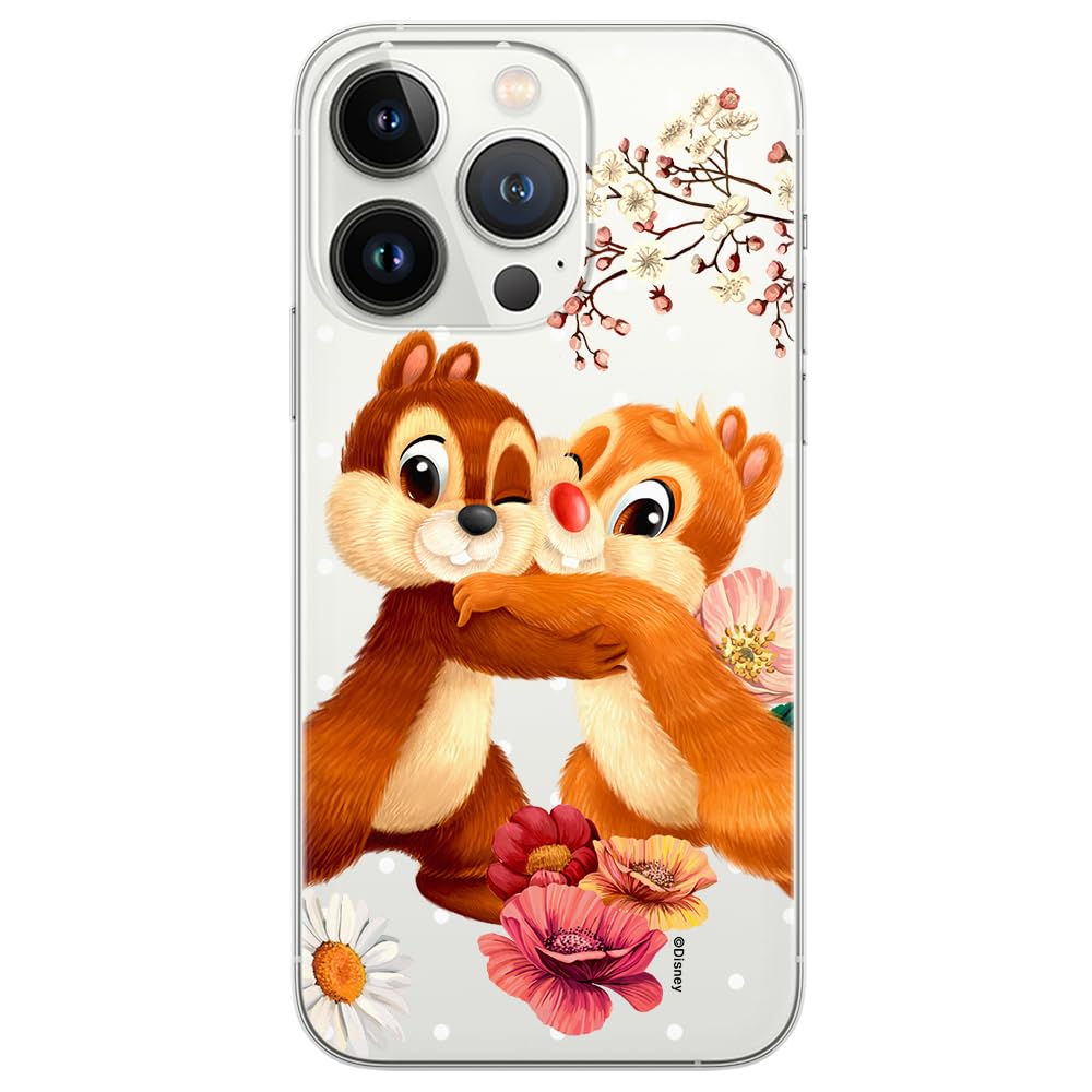 ERT GROUP mobile phone case for Iphone 13 PRO MAX original and officially Licensed Disney pattern Chip & Dale 003 optimally adapted to the shape of the mobile phone, partially transparent