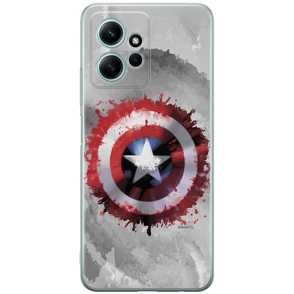 ERT GROUP mobile phone case for Xiaomi REDMI NOTE 12 4G original and officially Licensed Marvel pattern Capitan America 019 optimally adapted to the shape of the mobile phone, case made of TPU