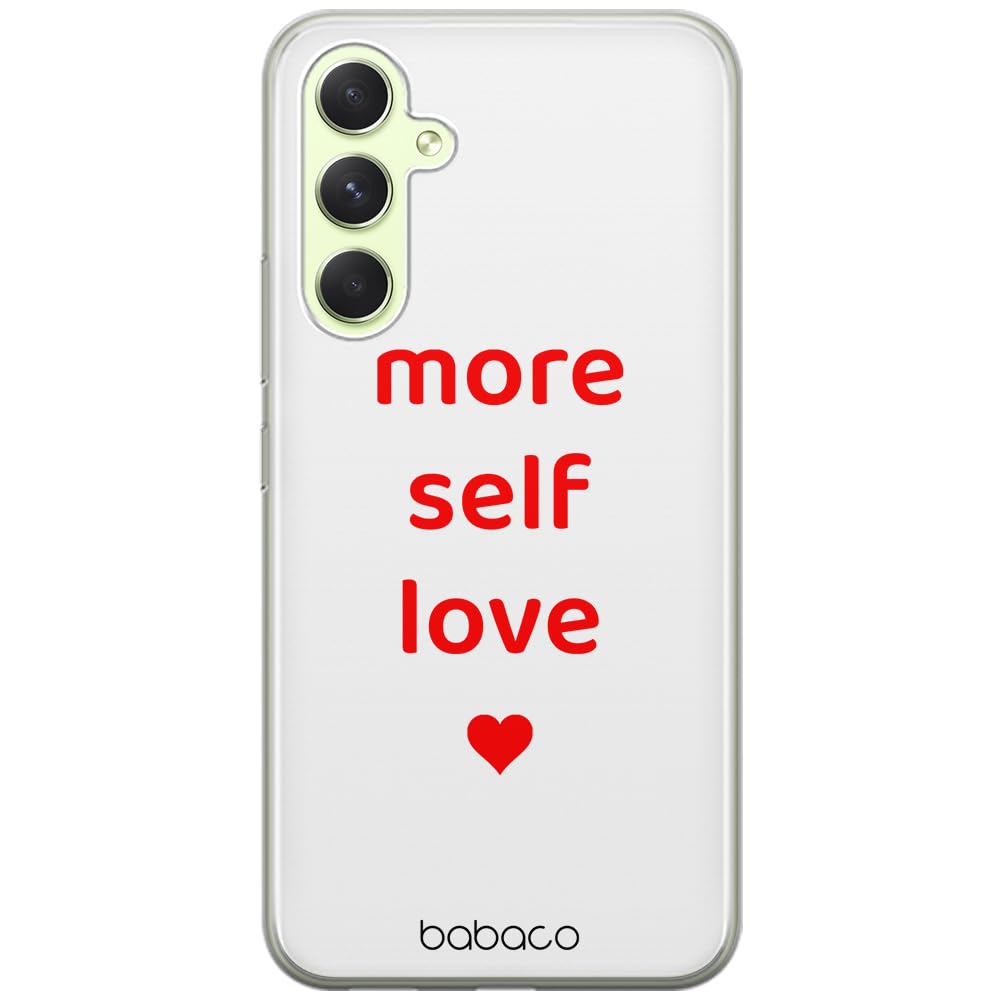 Babaco ERT GROUP mobile phone case for Samsung A54 5G original and officially Licensed pattern More self love 001 optimally adapted to the shape of the mobile phone, case made of TPU