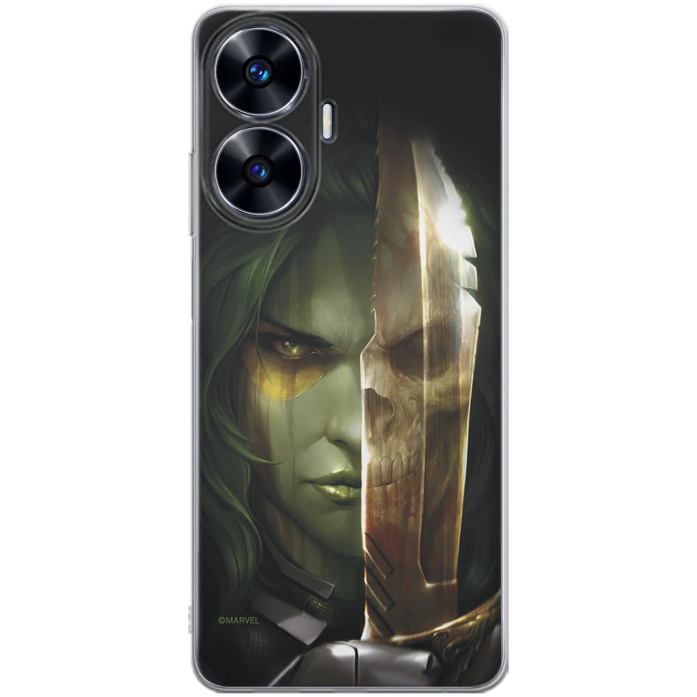 ERT GROUP mobile phone case for Realme C55 original and officially Licensed Marvel pattern Gamora 002 optimally adapted to the shape of the mobile phone, case made of TPU
