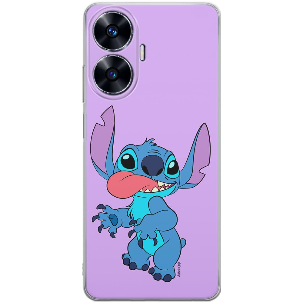 ERT GROUP mobile phone case for Realme C55 original and officially Licensed Disney pattern Stitch 012 optimally adapted to the shape of the mobile phone, case made of TPU
