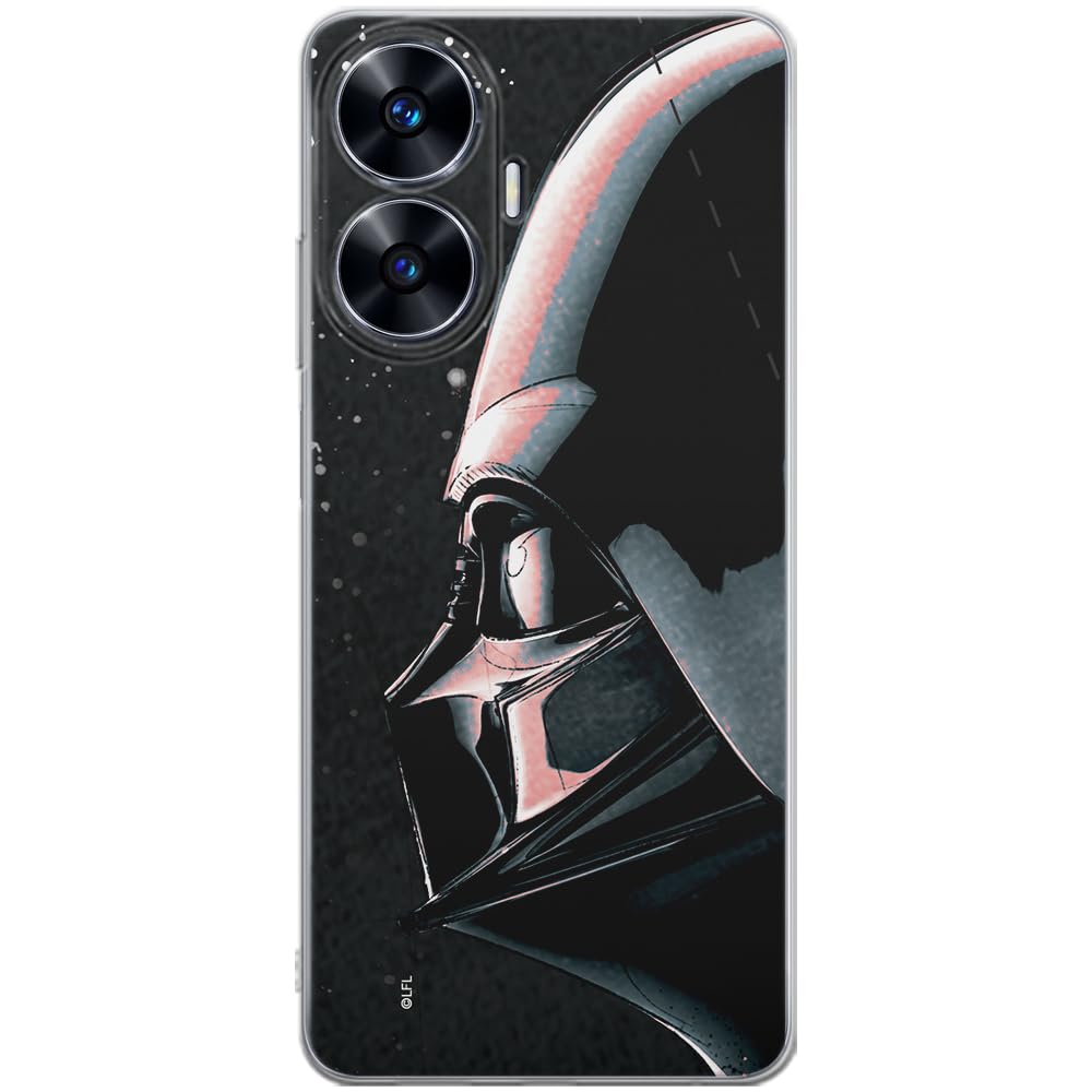 ERT GROUP mobile phone case for Realme C55 original and officially Licensed Star Wars pattern Darth Vader 017 optimally adapted to the shape of the mobile phone, case made of TPU