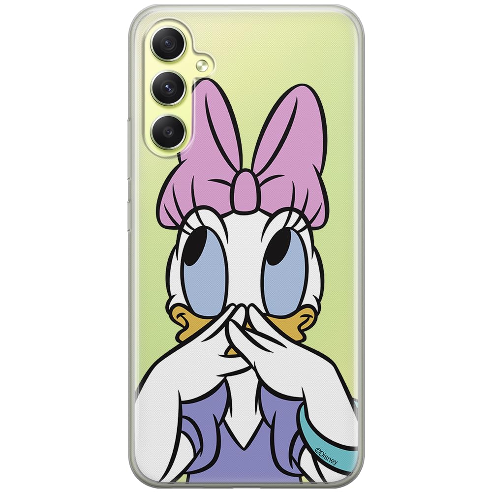 ERT GROUP mobile phone case for Samsung A34 5G original and officially Licensed Disney pattern Daisy 002 optimally adapted to the shape of the mobile phone, partially transparent