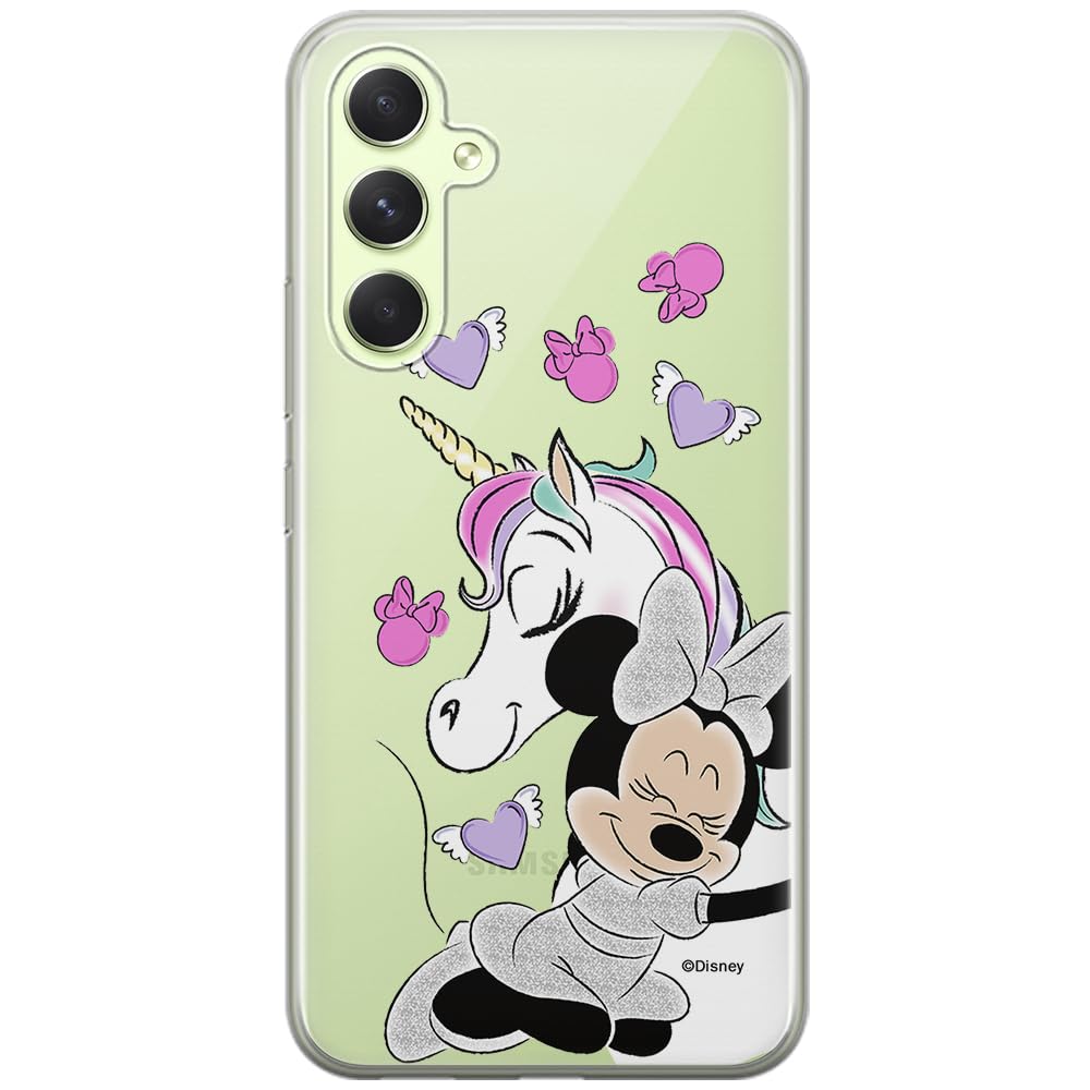 ERT GROUP mobile phone case for Samsung A54 5G original and officially Licensed Disney pattern Minnie 036 optimally adapted to the shape of the mobile phone, partially transparent